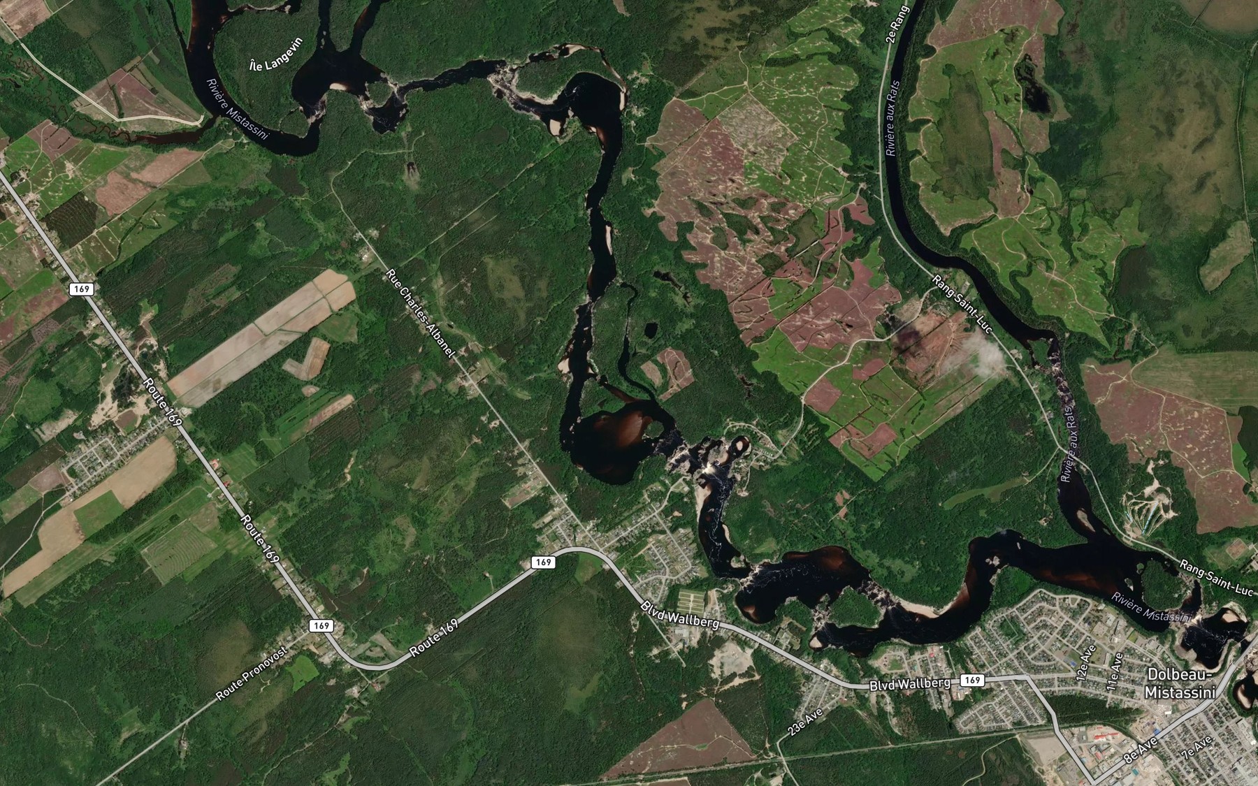 Satellite map of the Cours d'eau Belley