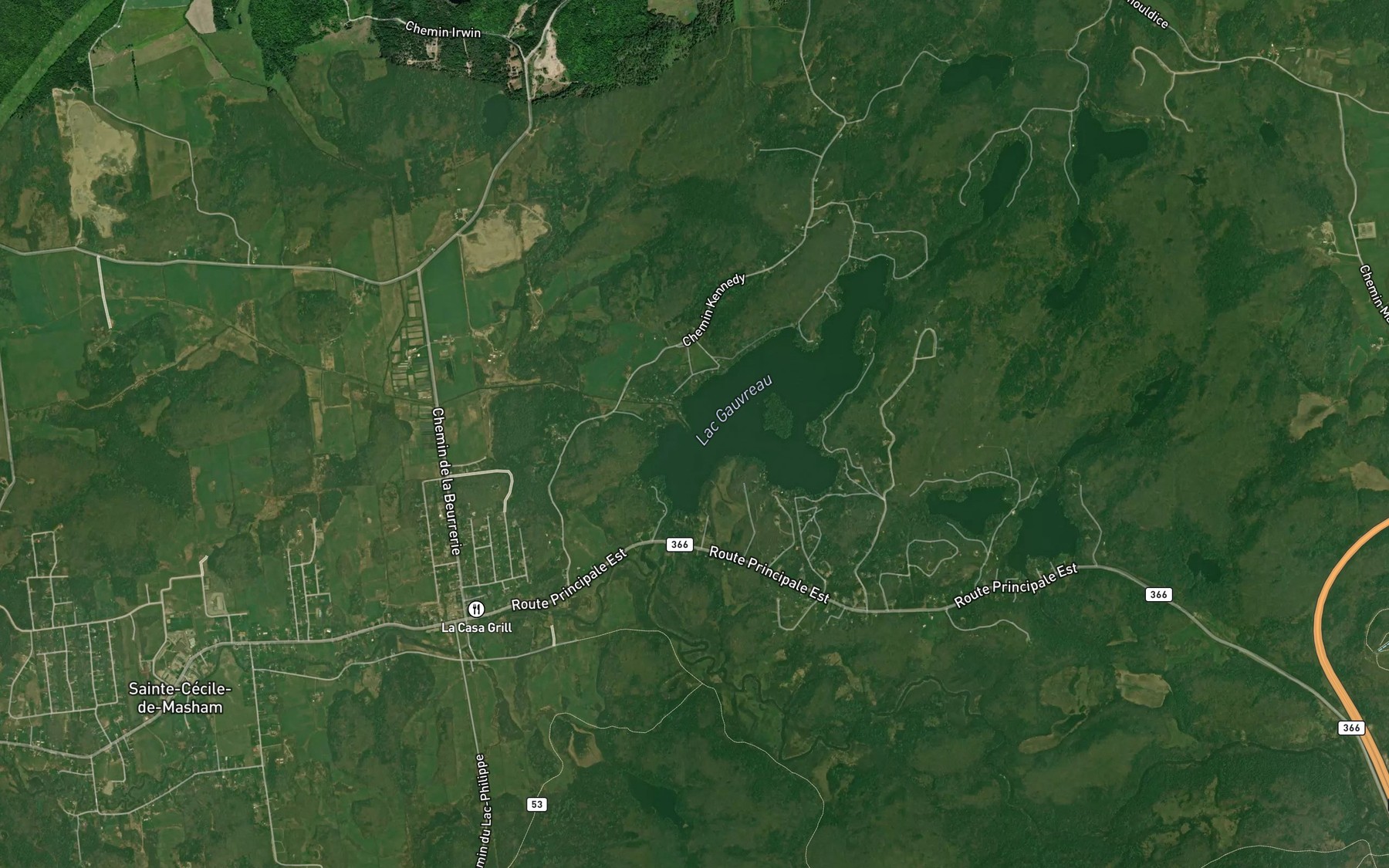 Satellite map of the Ruisseau a Parent