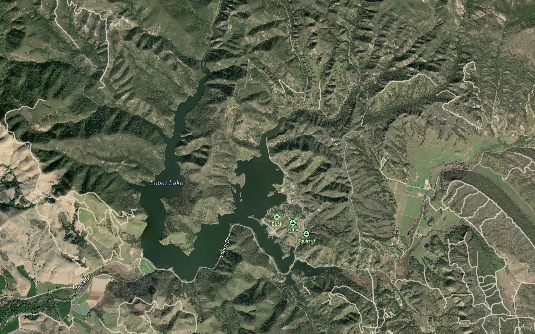 Satellite map of the Spot 6