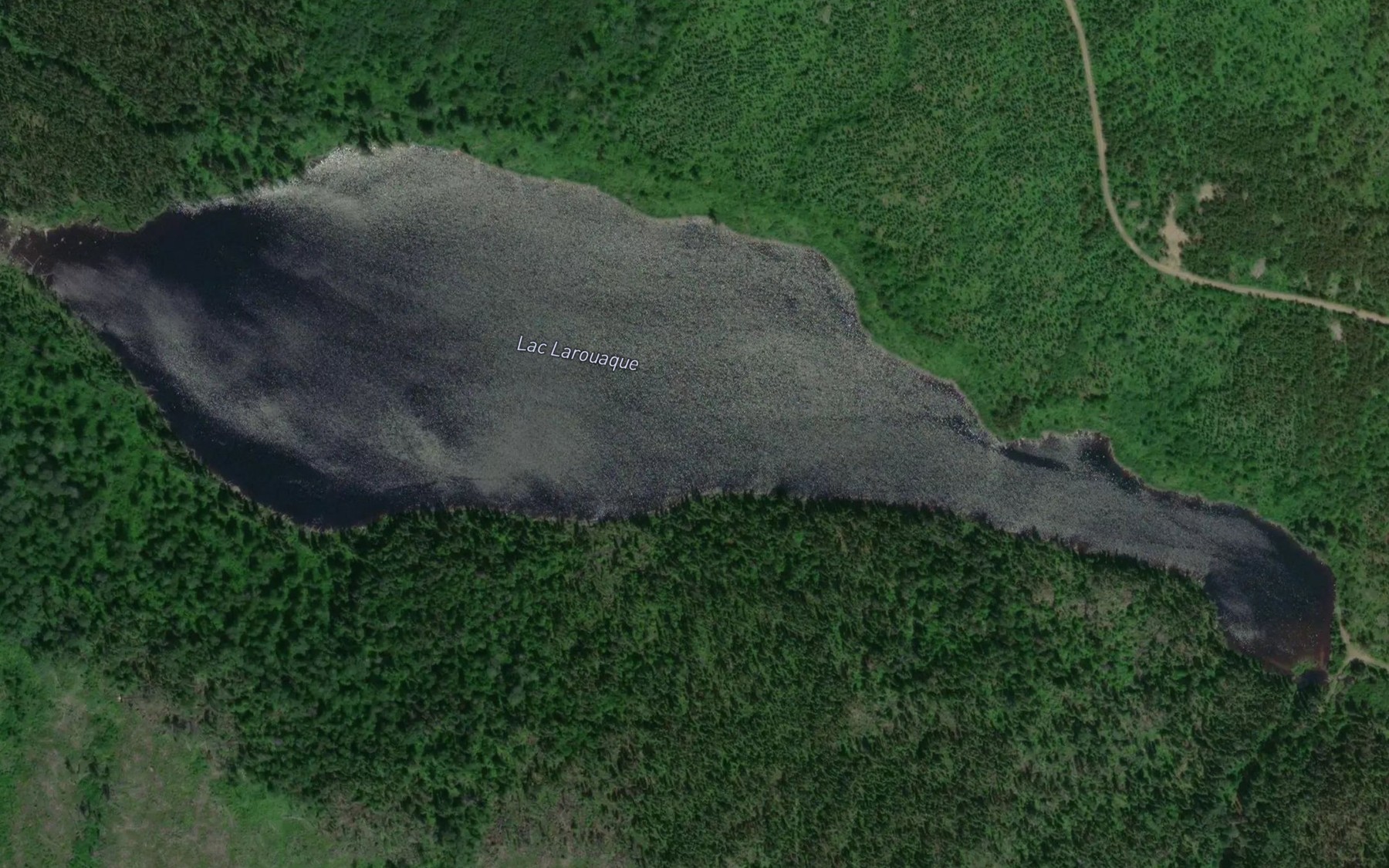 Satellite map of the Lac Larouaque