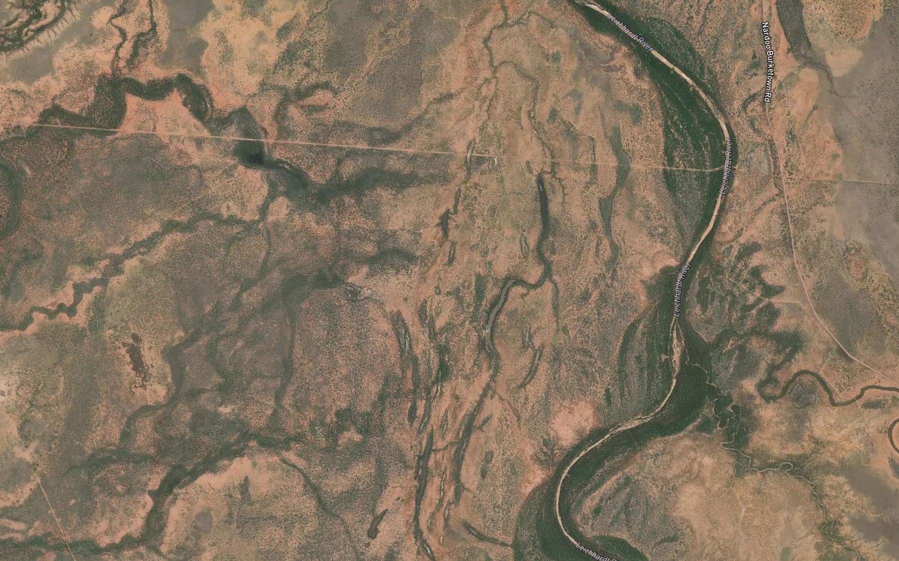 Satellite map of the Boggy Lagoon