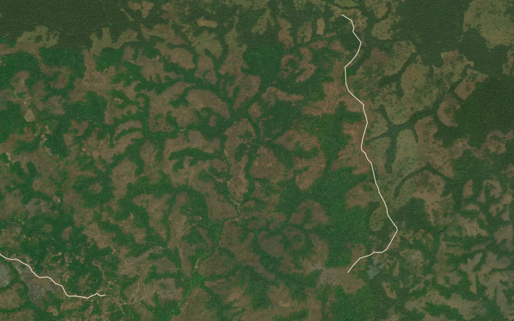 Satellite map of the Belilong