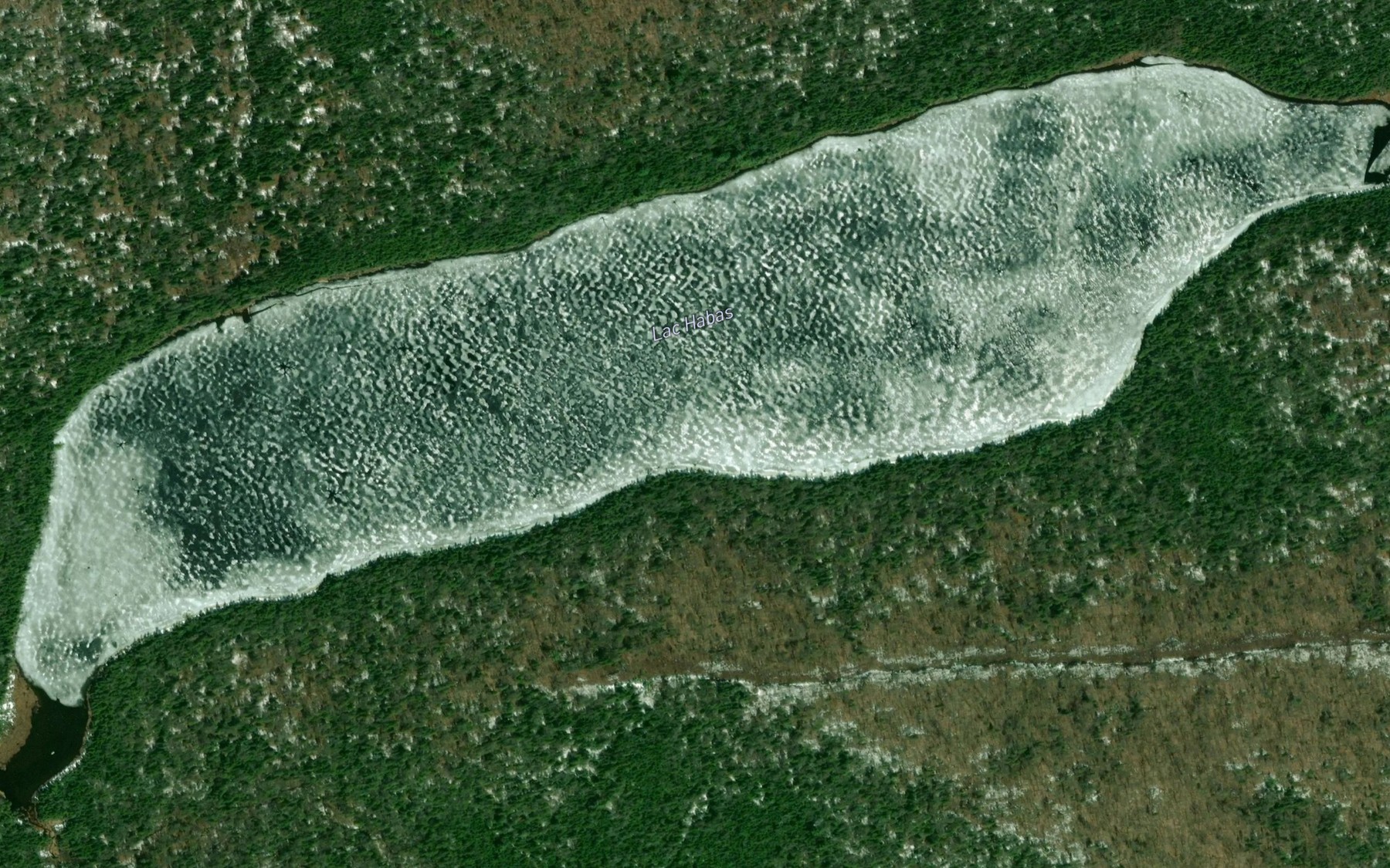 Satellite map of the Lac Habas
