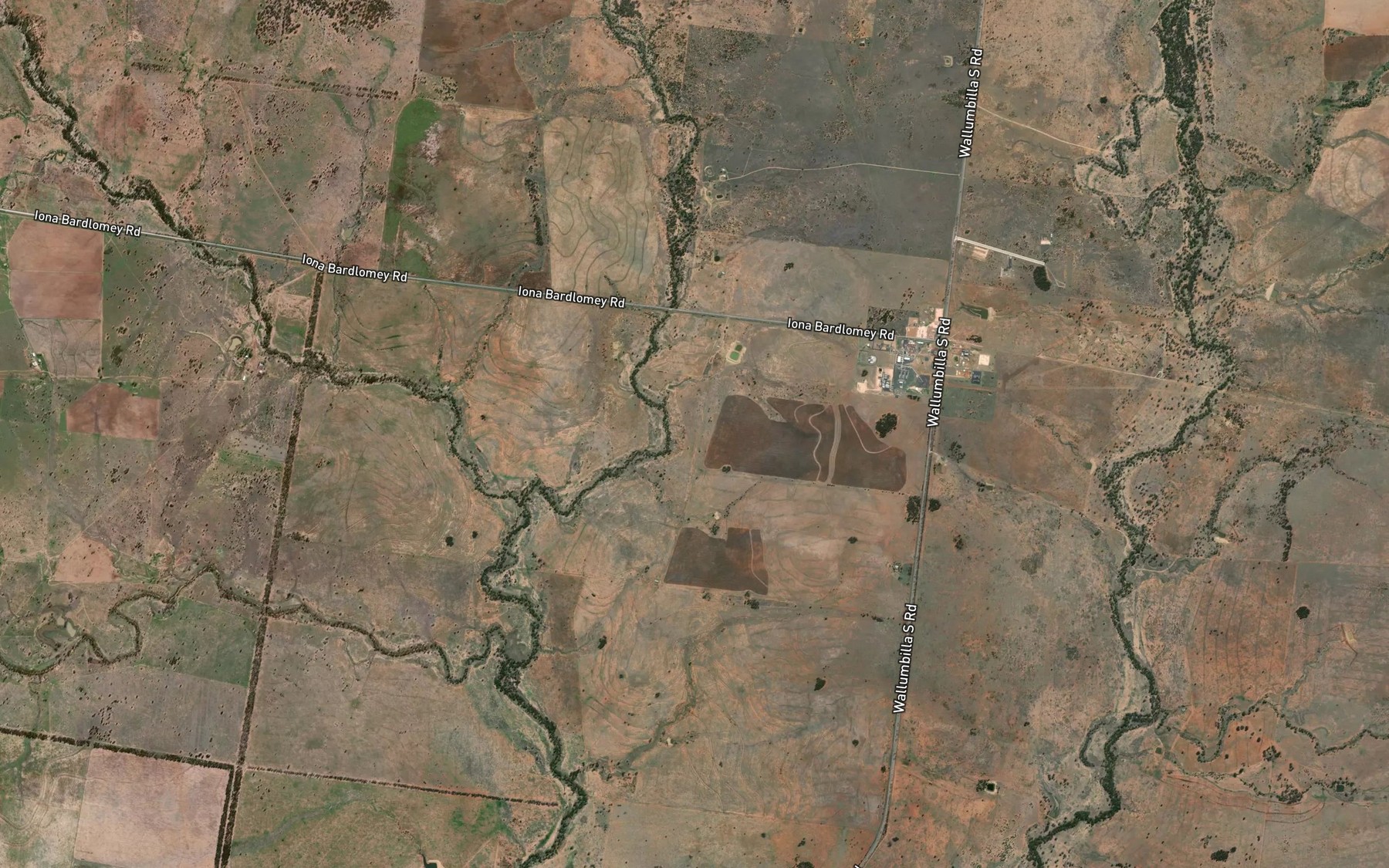 Satellite map of the Six Mile Creek