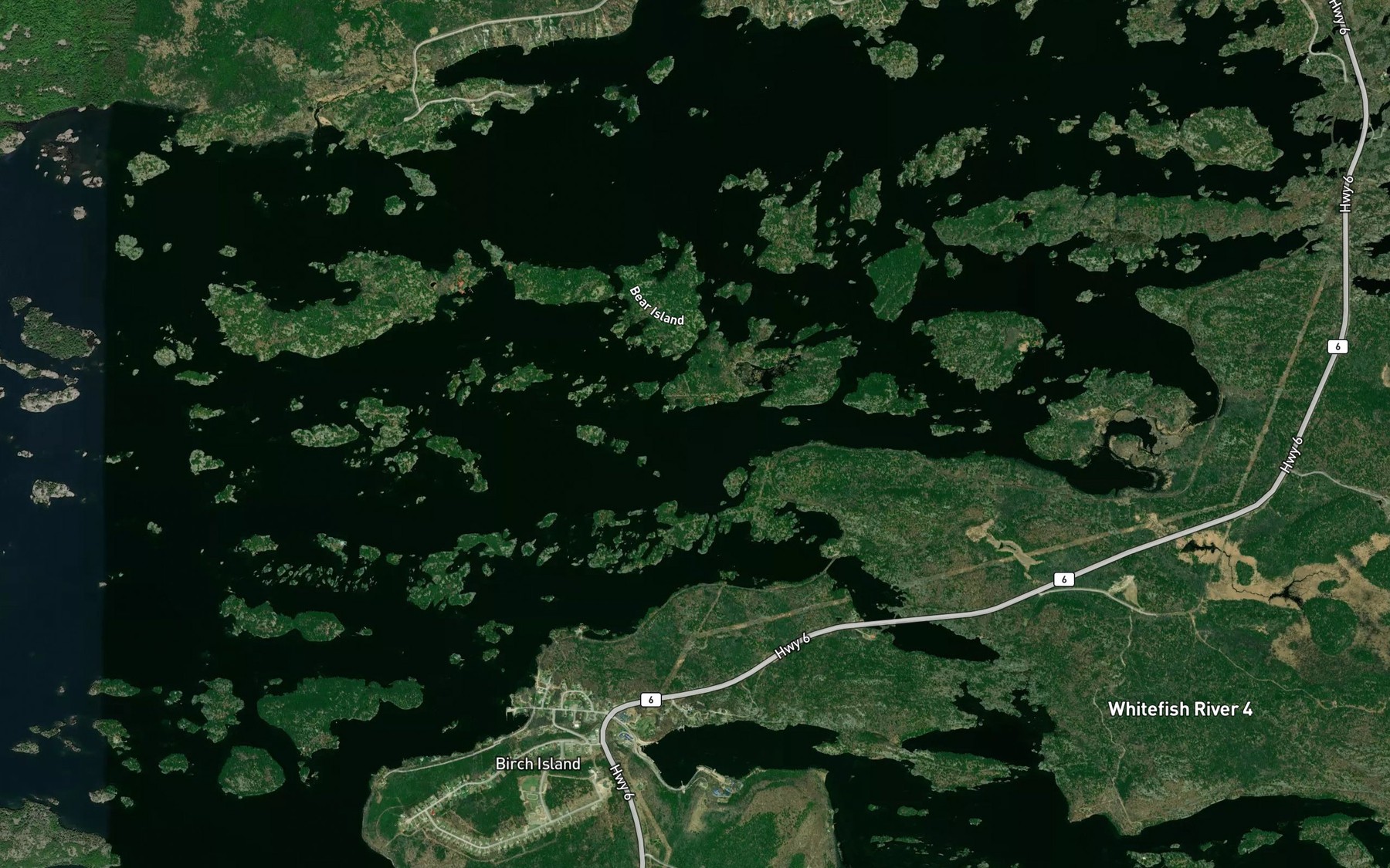 Satellite map of the Big Inlet