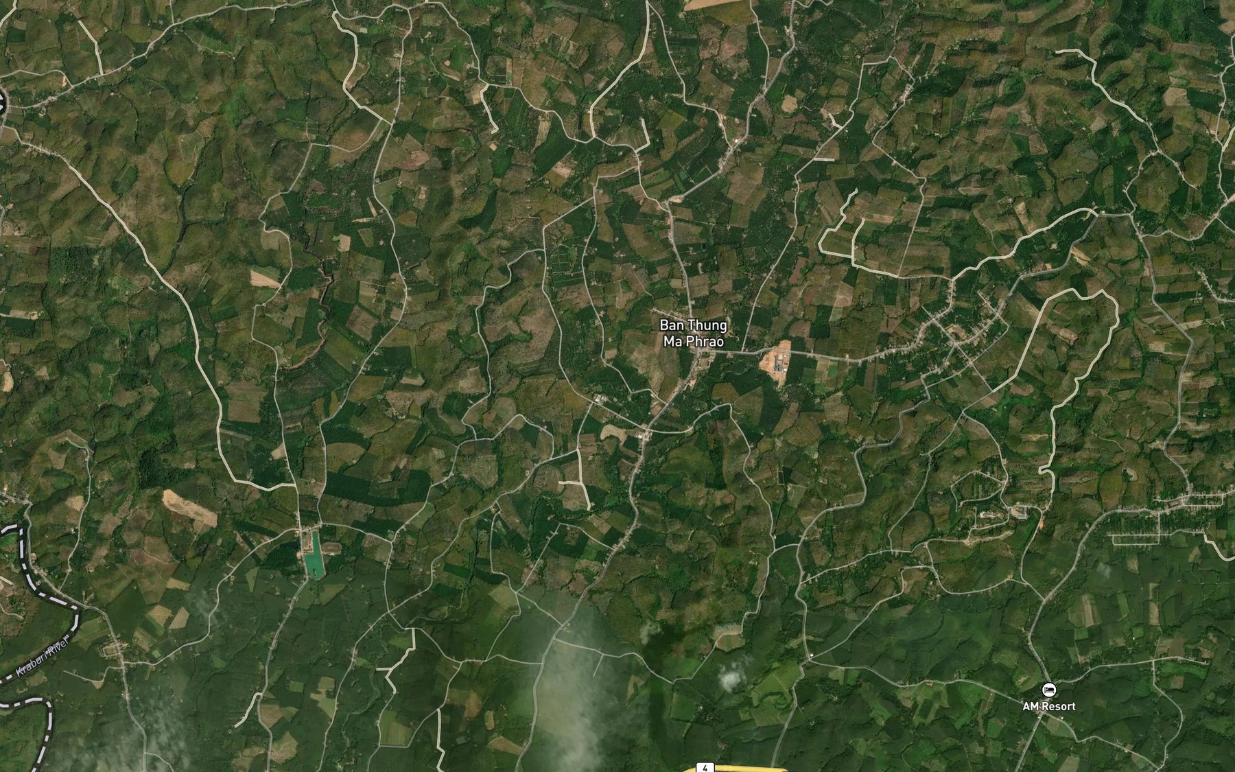 Satellite map of the Khlong Rang Taen