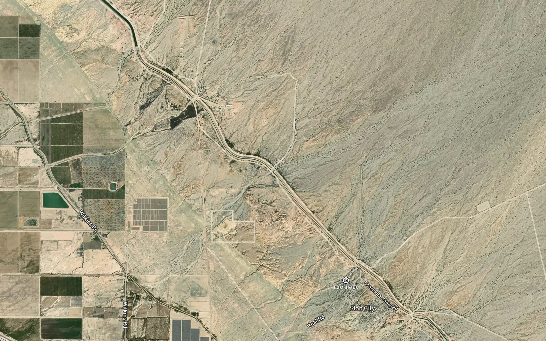 Satellite map of the Siphon Nine
