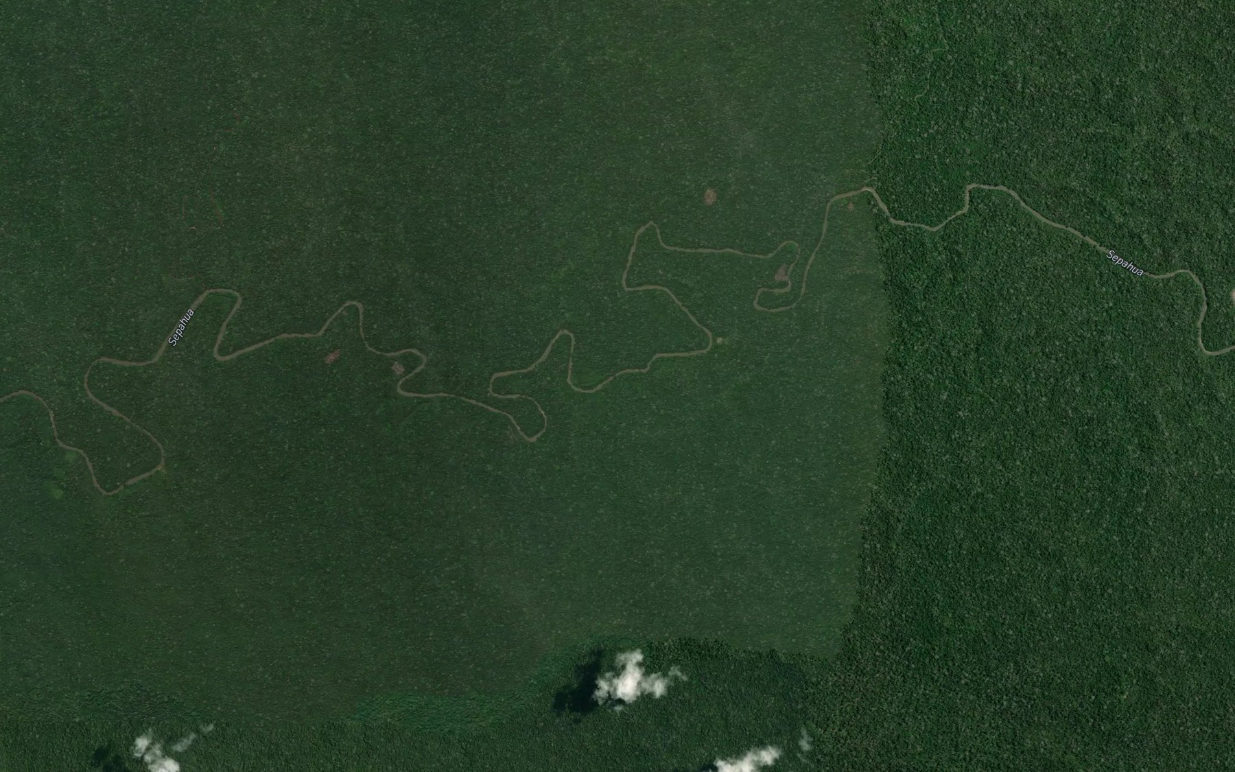 Satellite map of the Quebrada Cetico