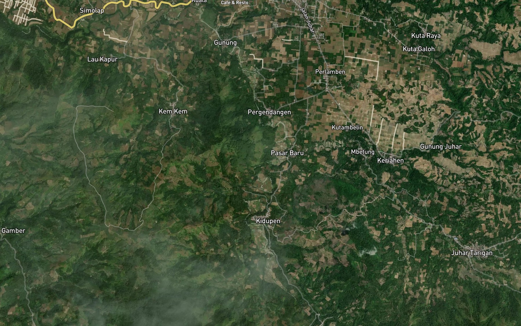 Satellite map of the Lao Jandi