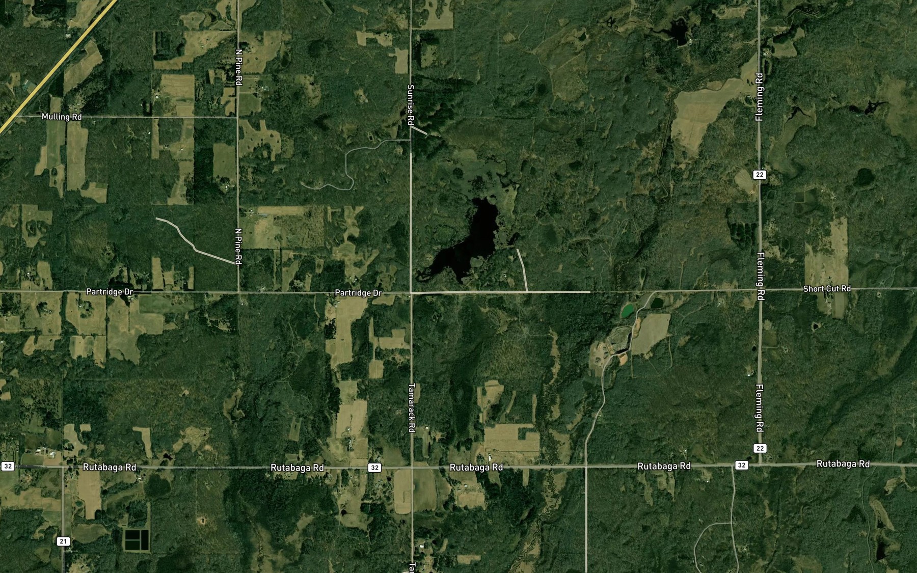 Satellite map of the Scott Dixon Pond