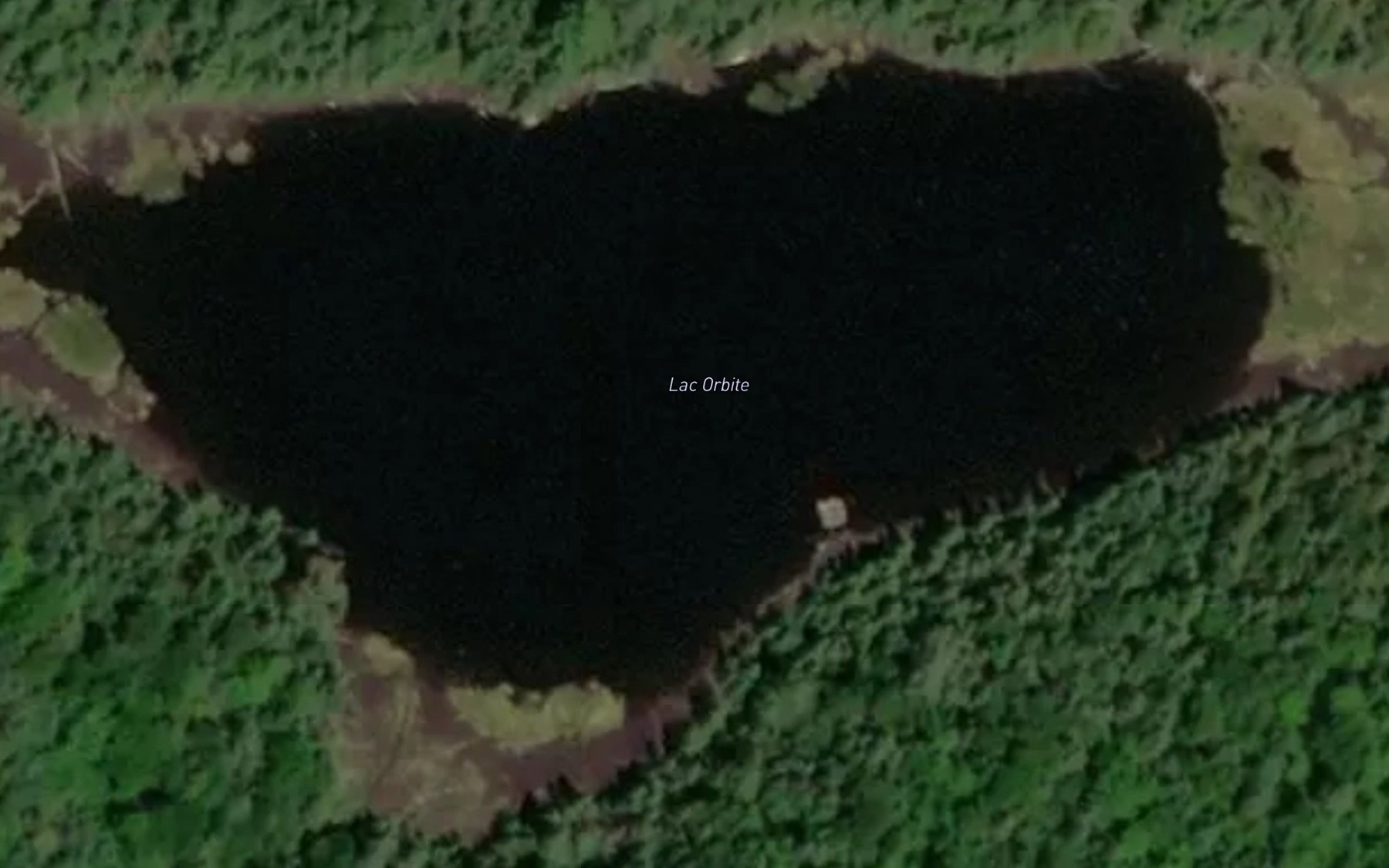 Satellite map of the Lac Orbite