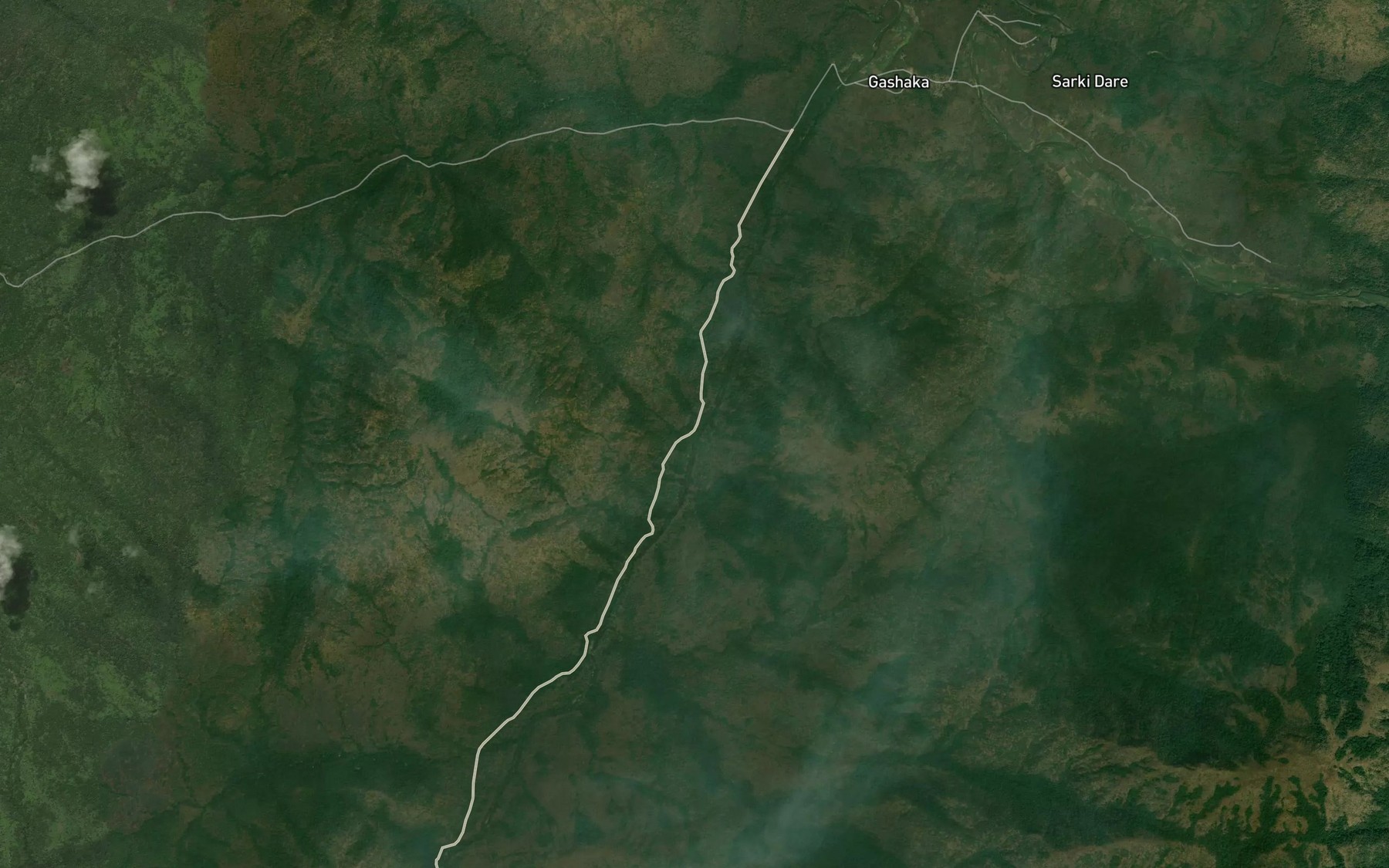 Satellite map of the Gerigi