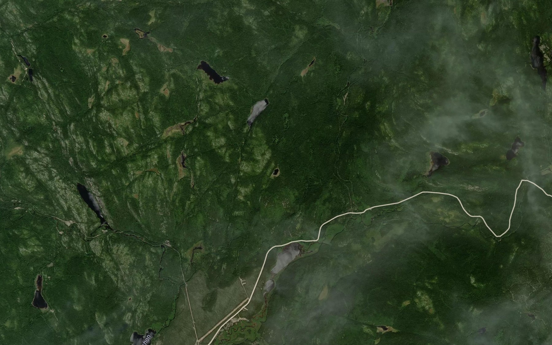 Satellite map of the Lac Consol