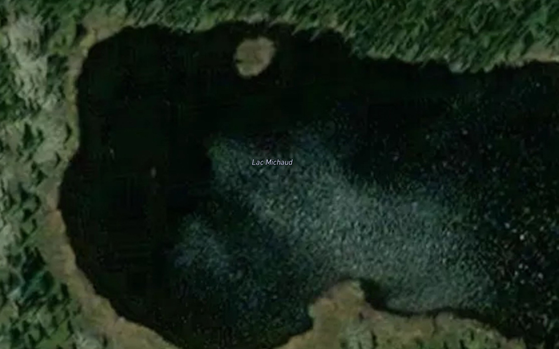 Satellite map of the Lac Michaud