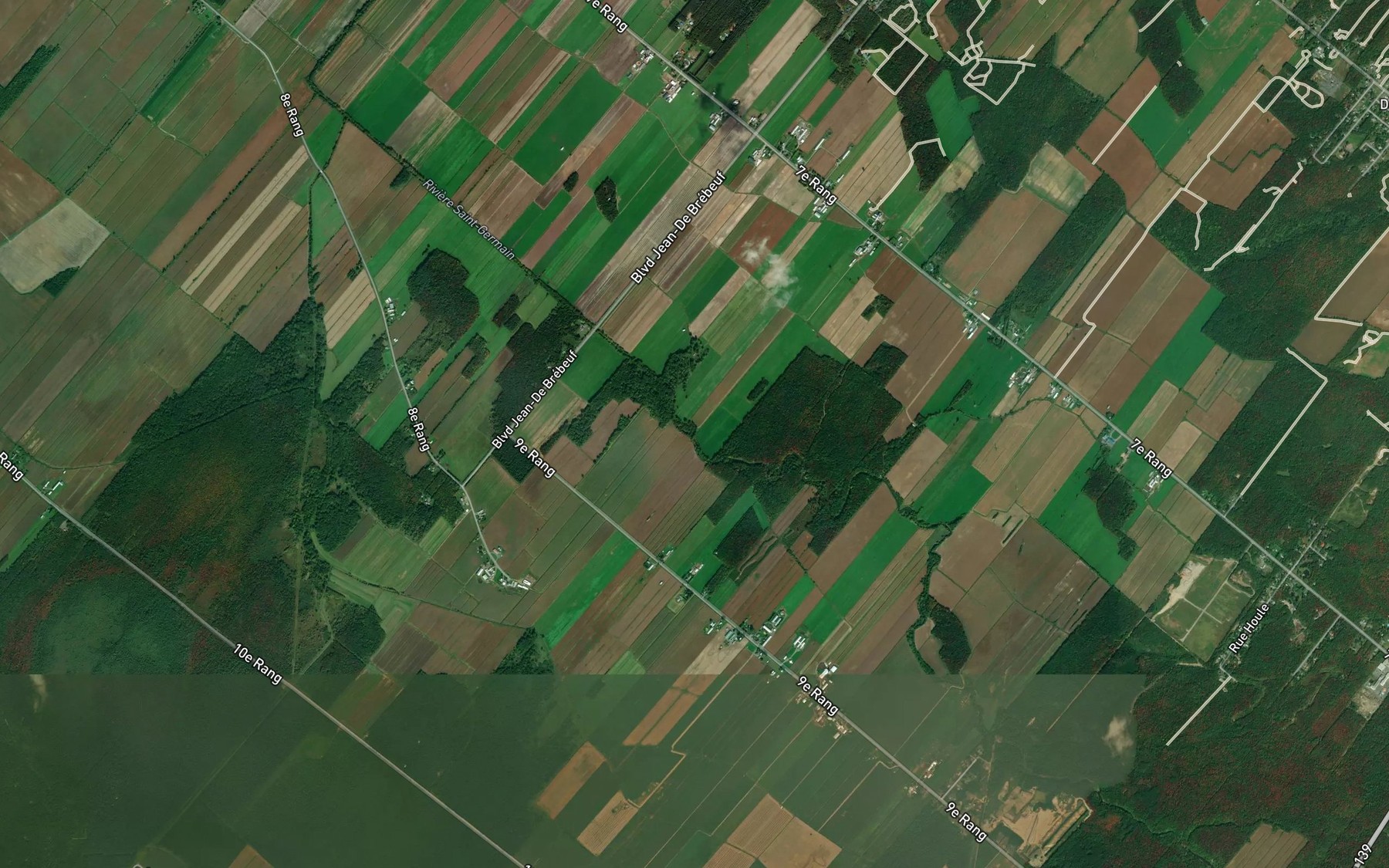 Satellite map of the Cours d'eau Donat-Sarrazin