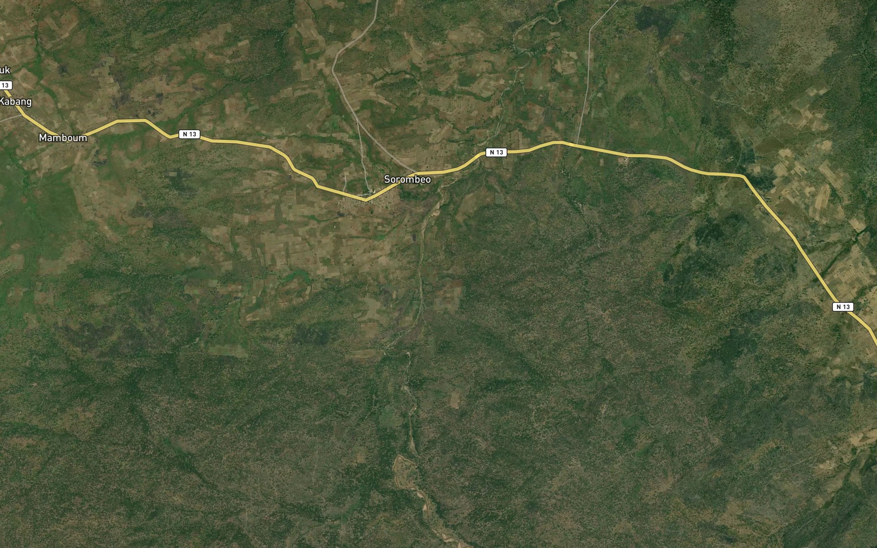 Satellite map of the Mayo Kohoul