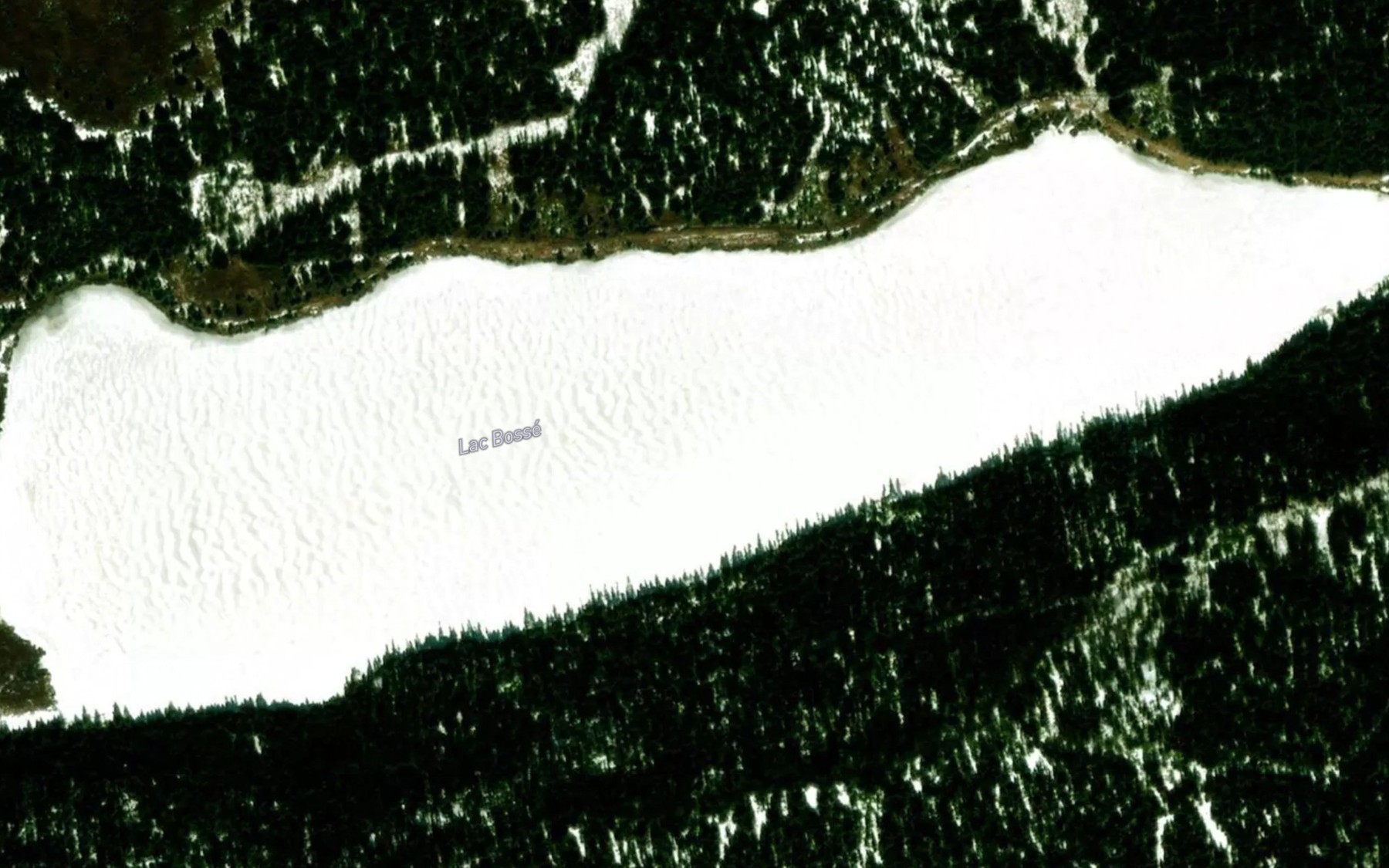 Satellite map of the Lac Bosse