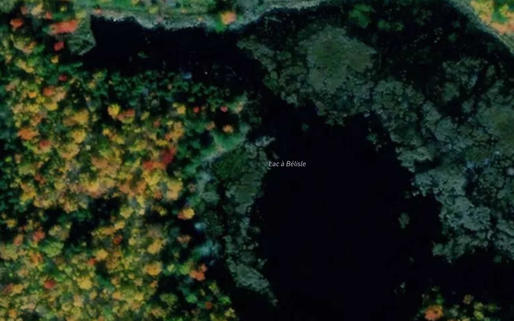 Satellite map of the Lac a Belisle