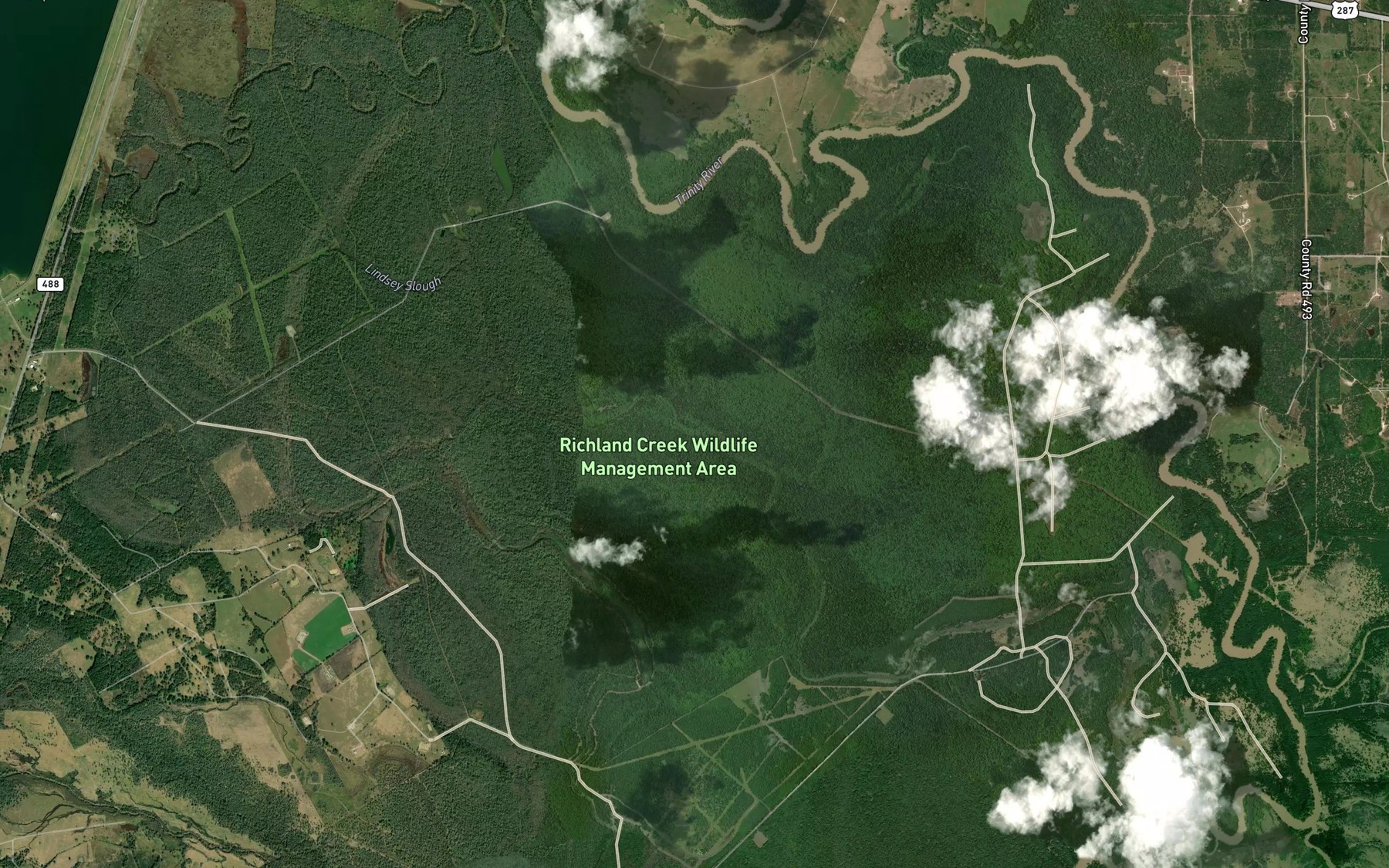 Satellite map of the Lindsey Slough