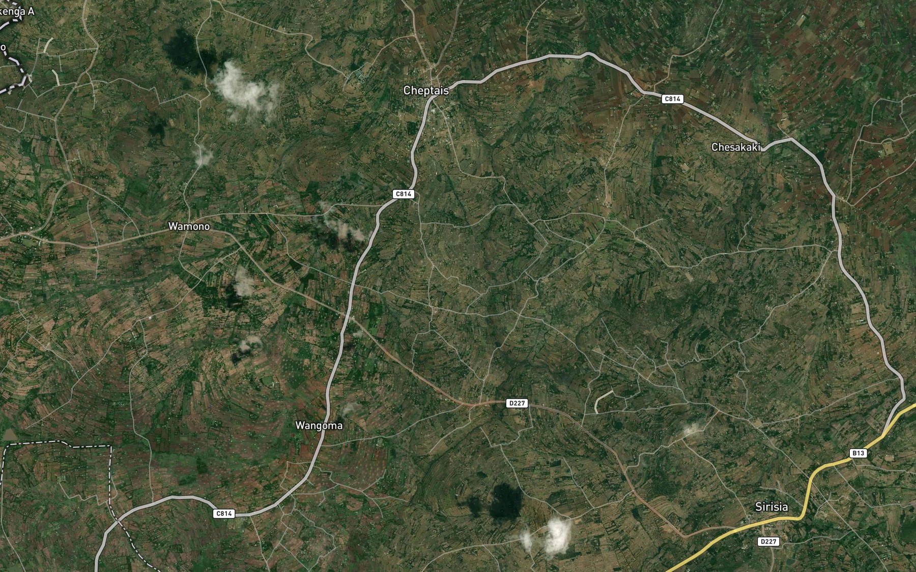 Satellite map of the Namubira