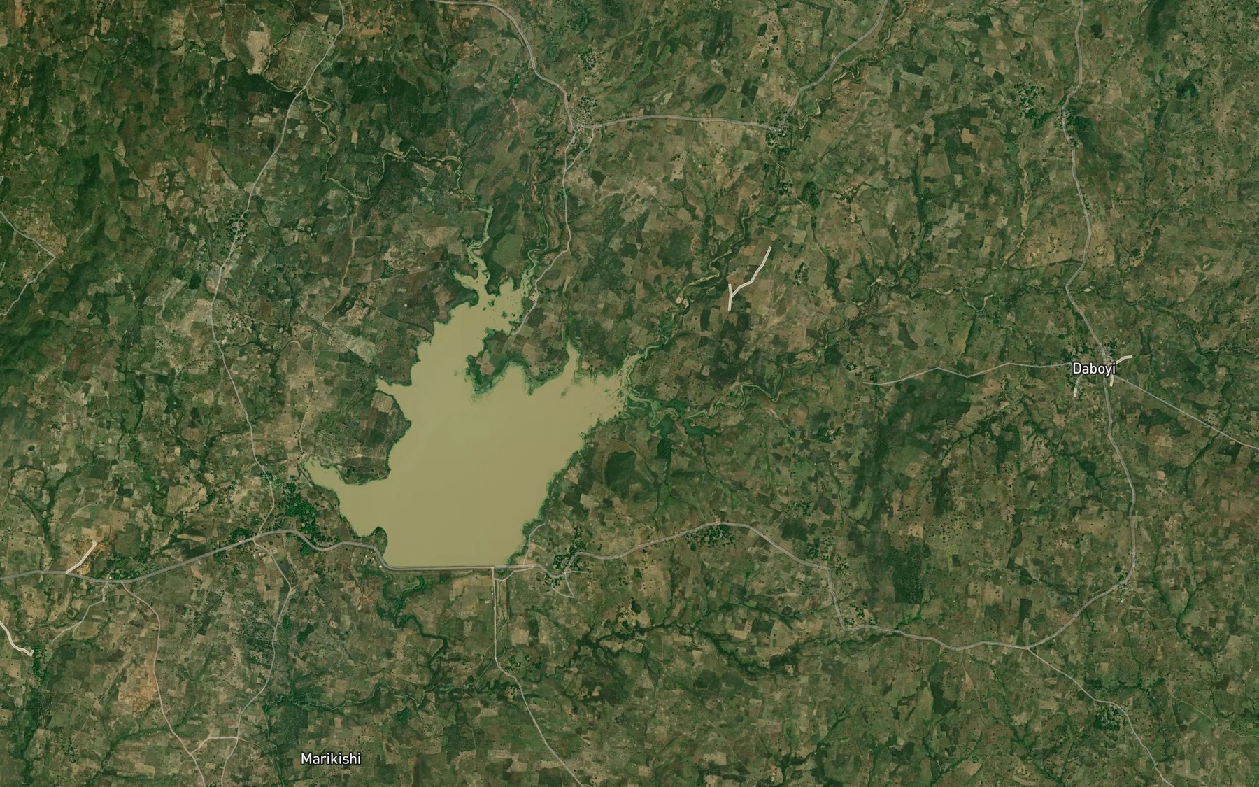 Satellite map of the River Lumo