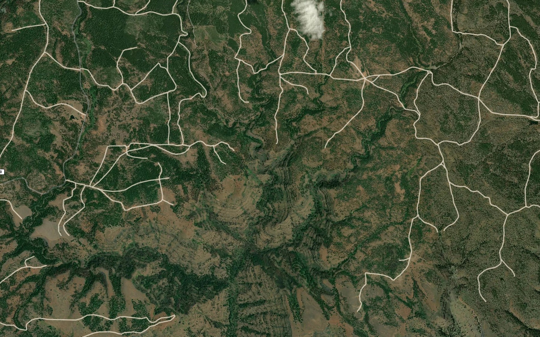 Satellite map of the Matlock Creek