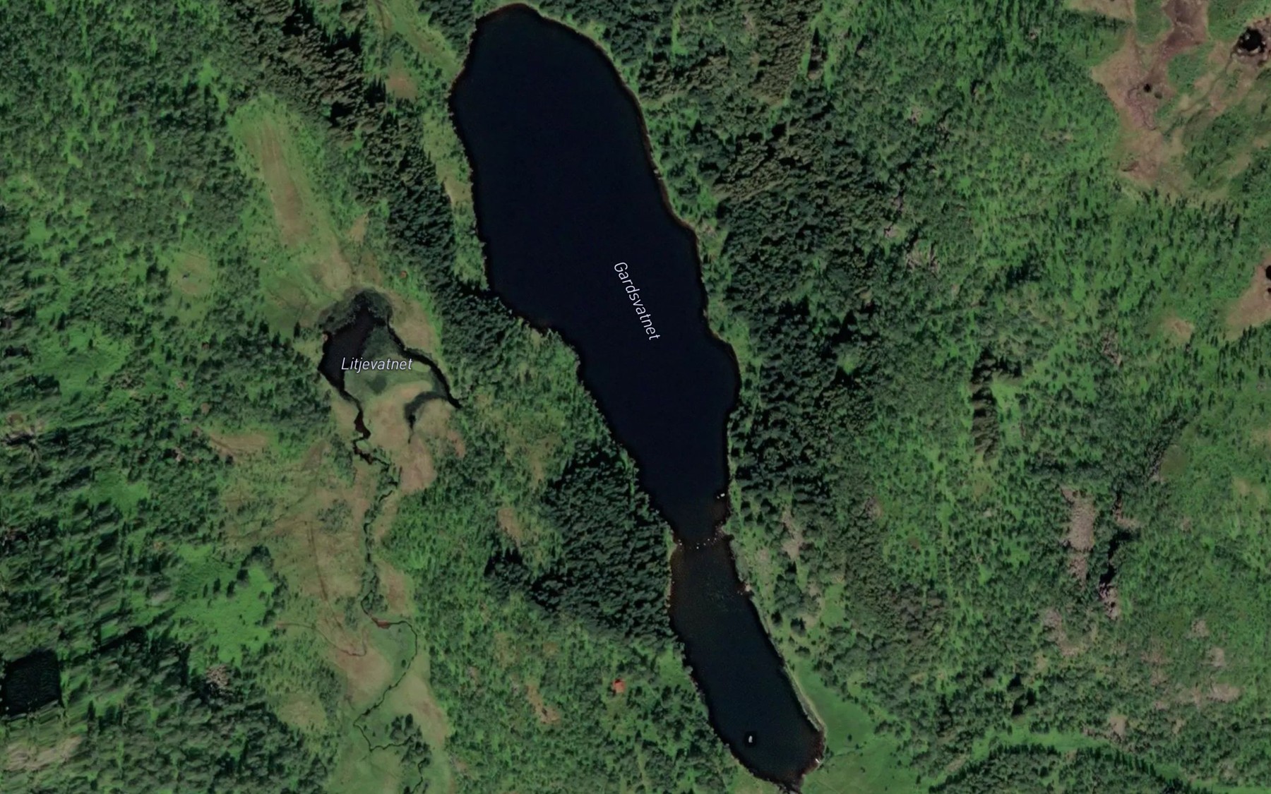 Satellite map of the Gardsvatnet