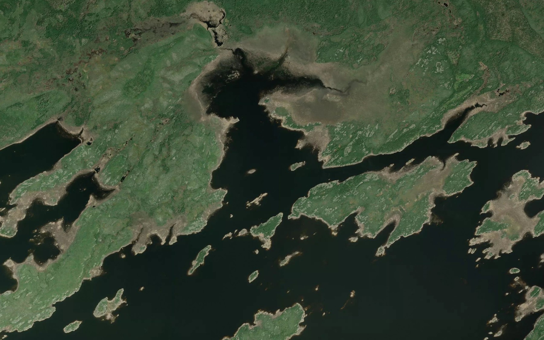 Satellite map of the Wasahatinnak Bay