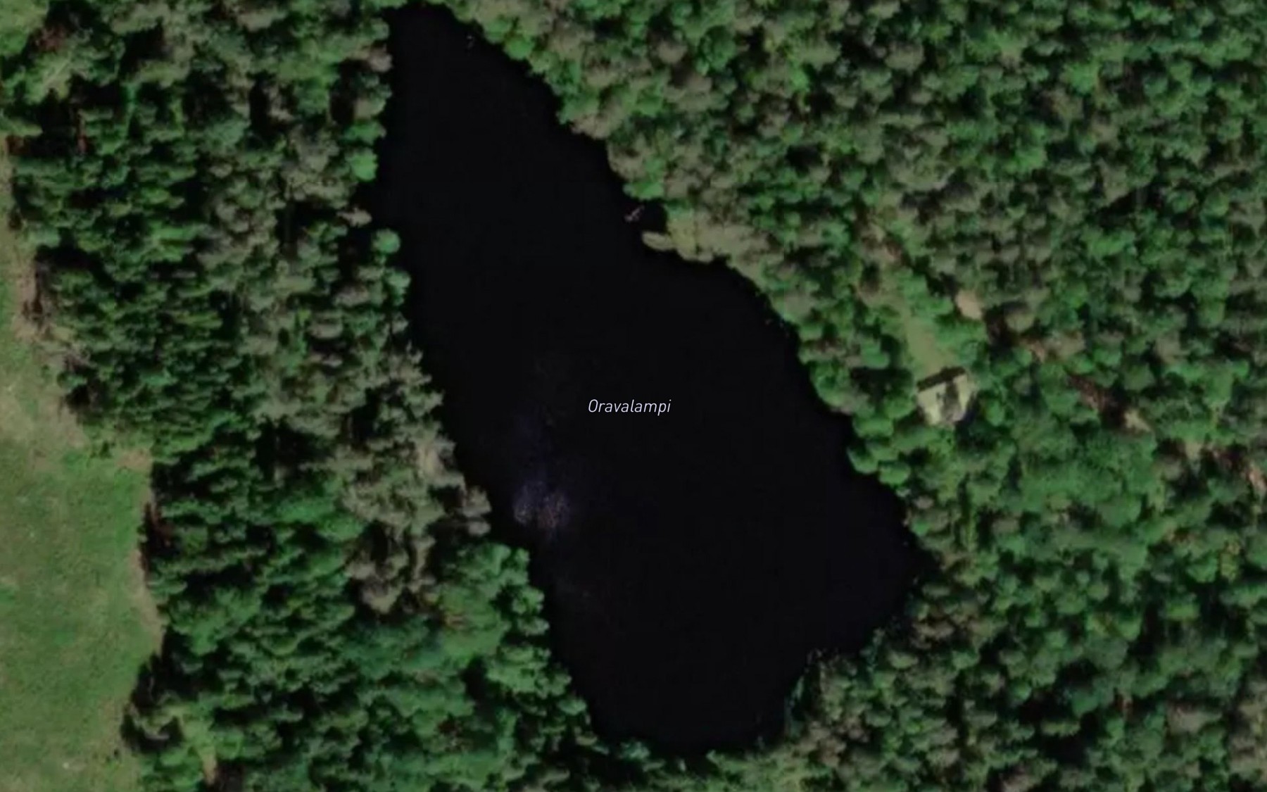 Satellite map of the Oravalampi
