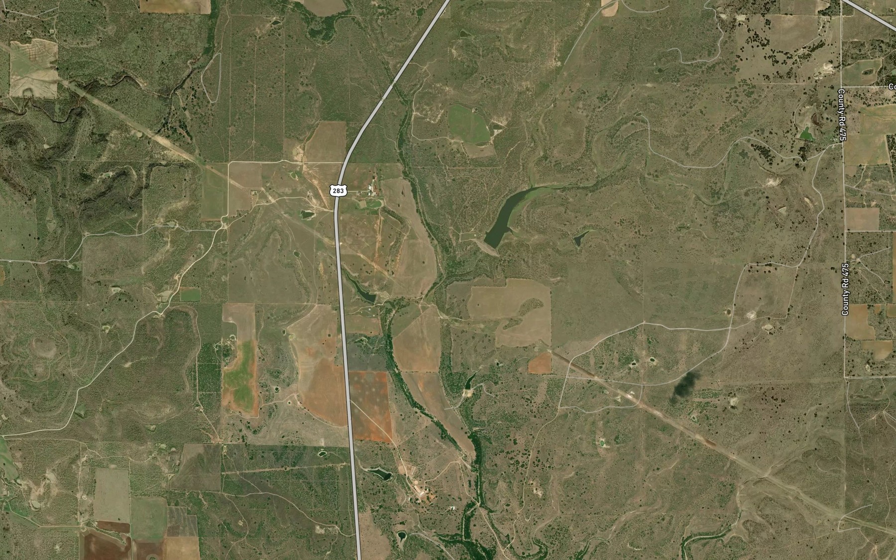 Satellite map of the Condemn Branch