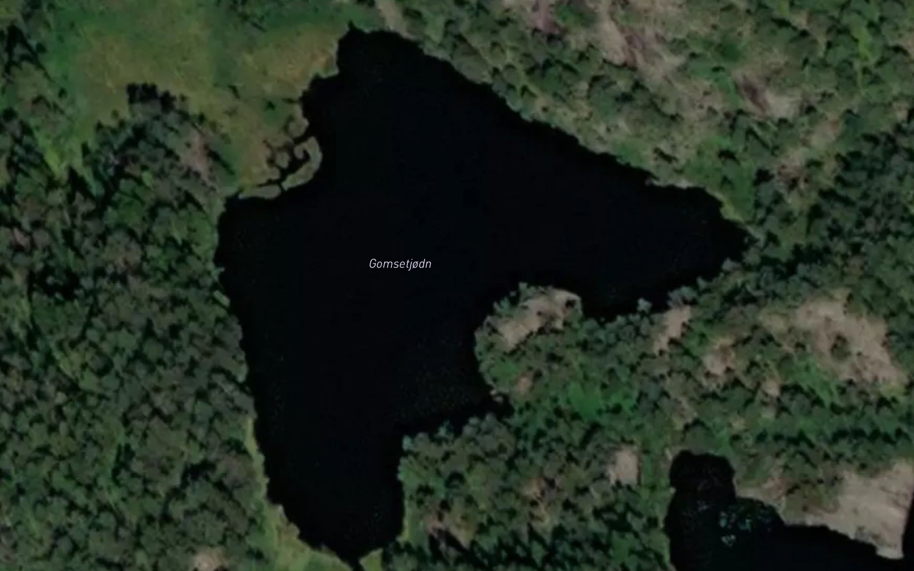 Satellite map of the Gomsetjodn