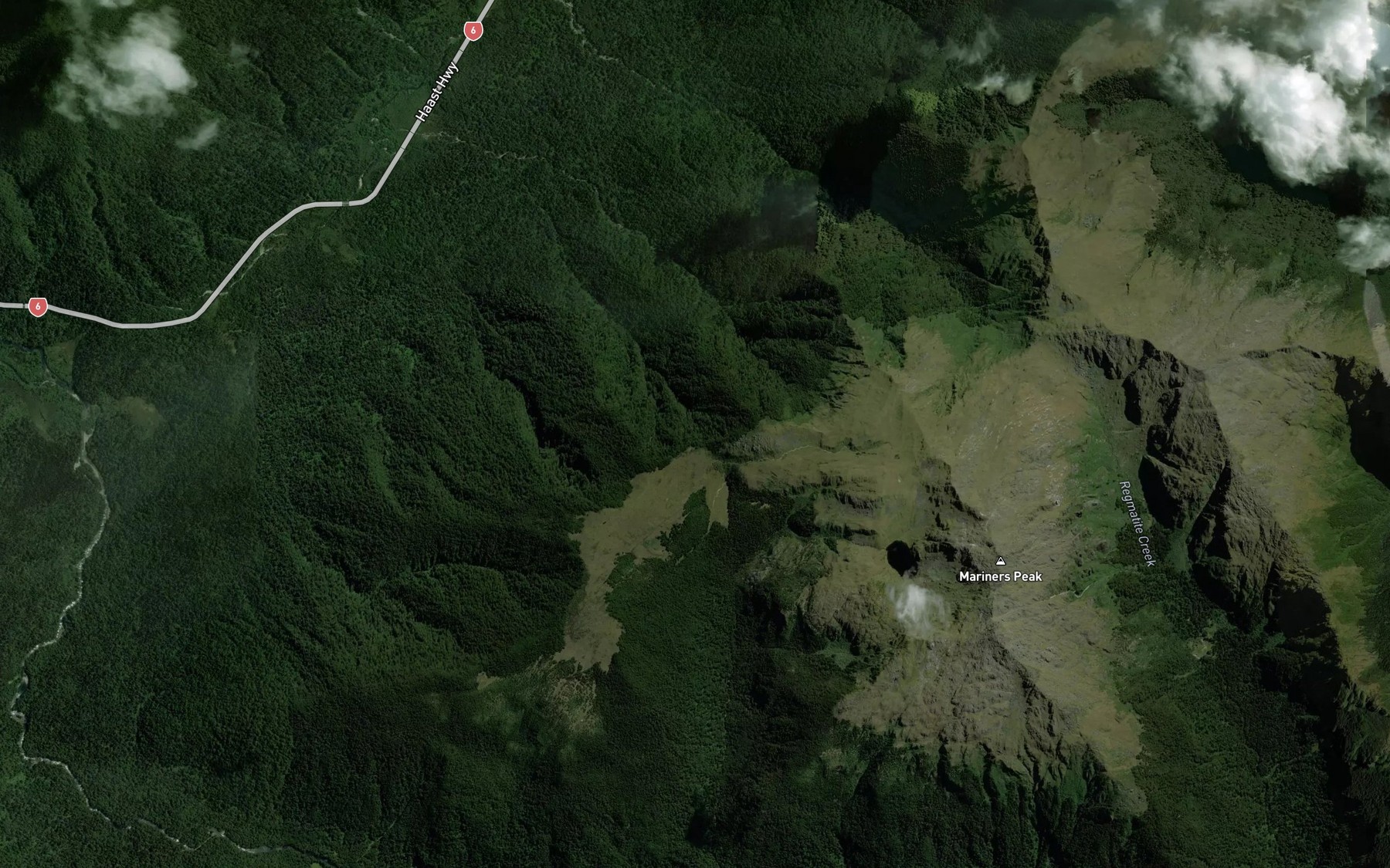 Satellite map of the Lake Sweeney