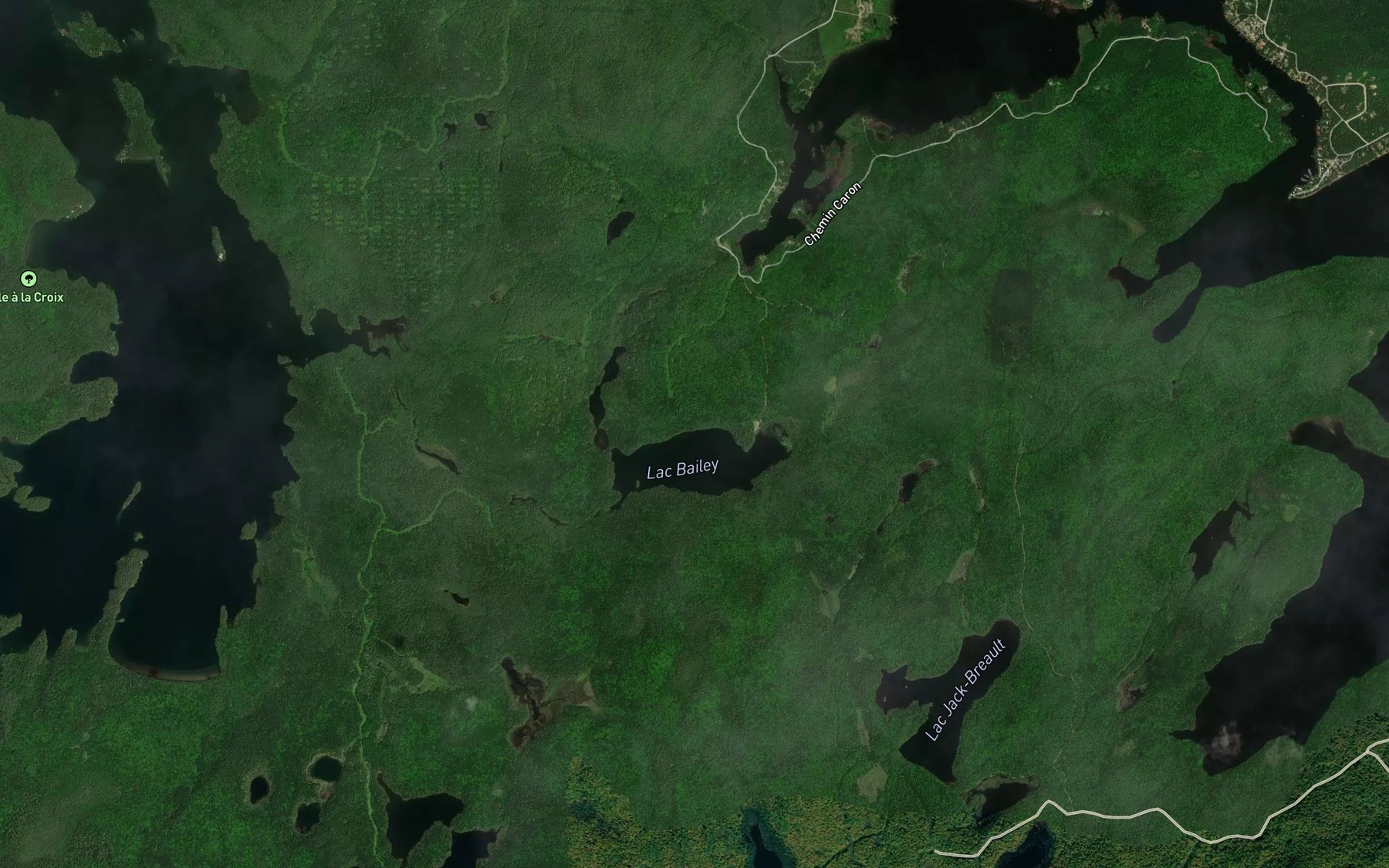 Satellite map of the Lac Bailey