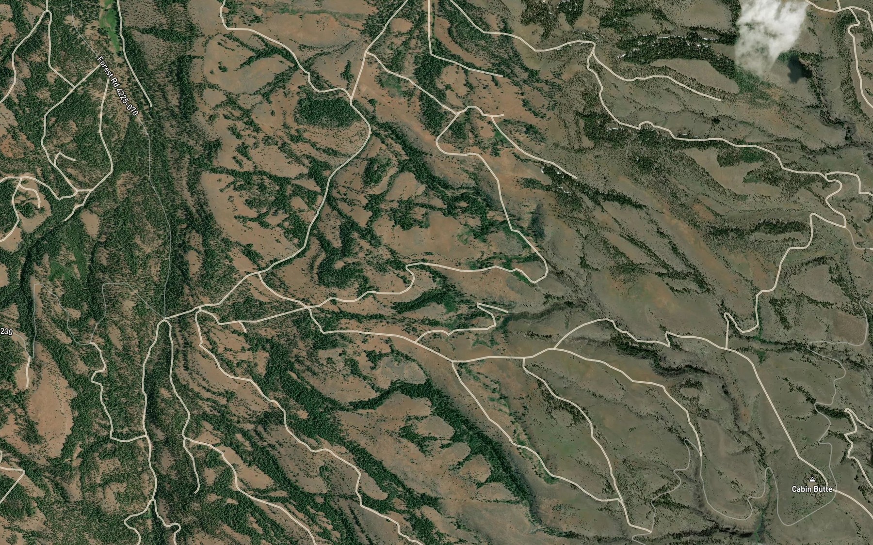 Satellite map of the Rimrock Reservoir