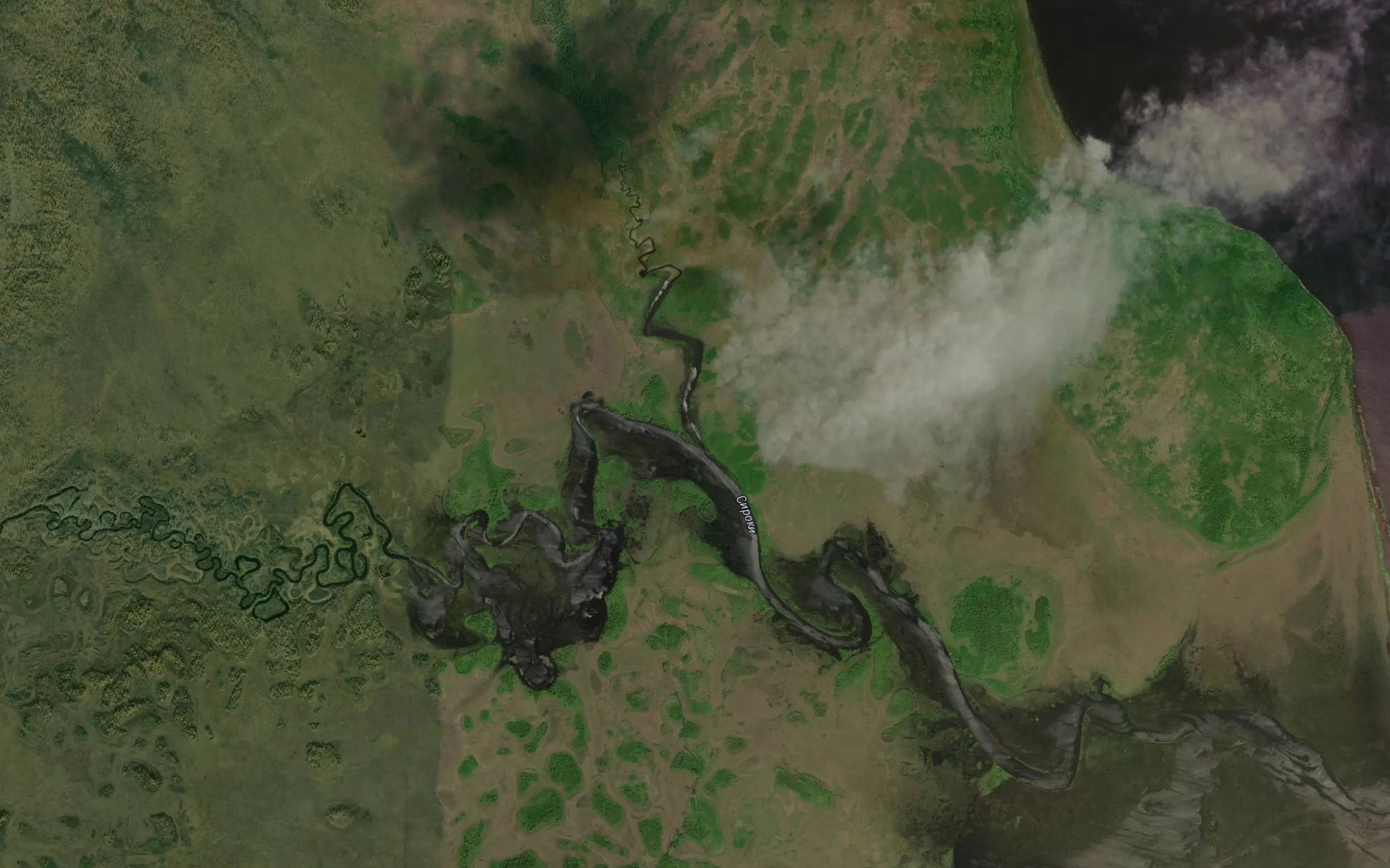 Satellite map of the Denkukan-Siroki