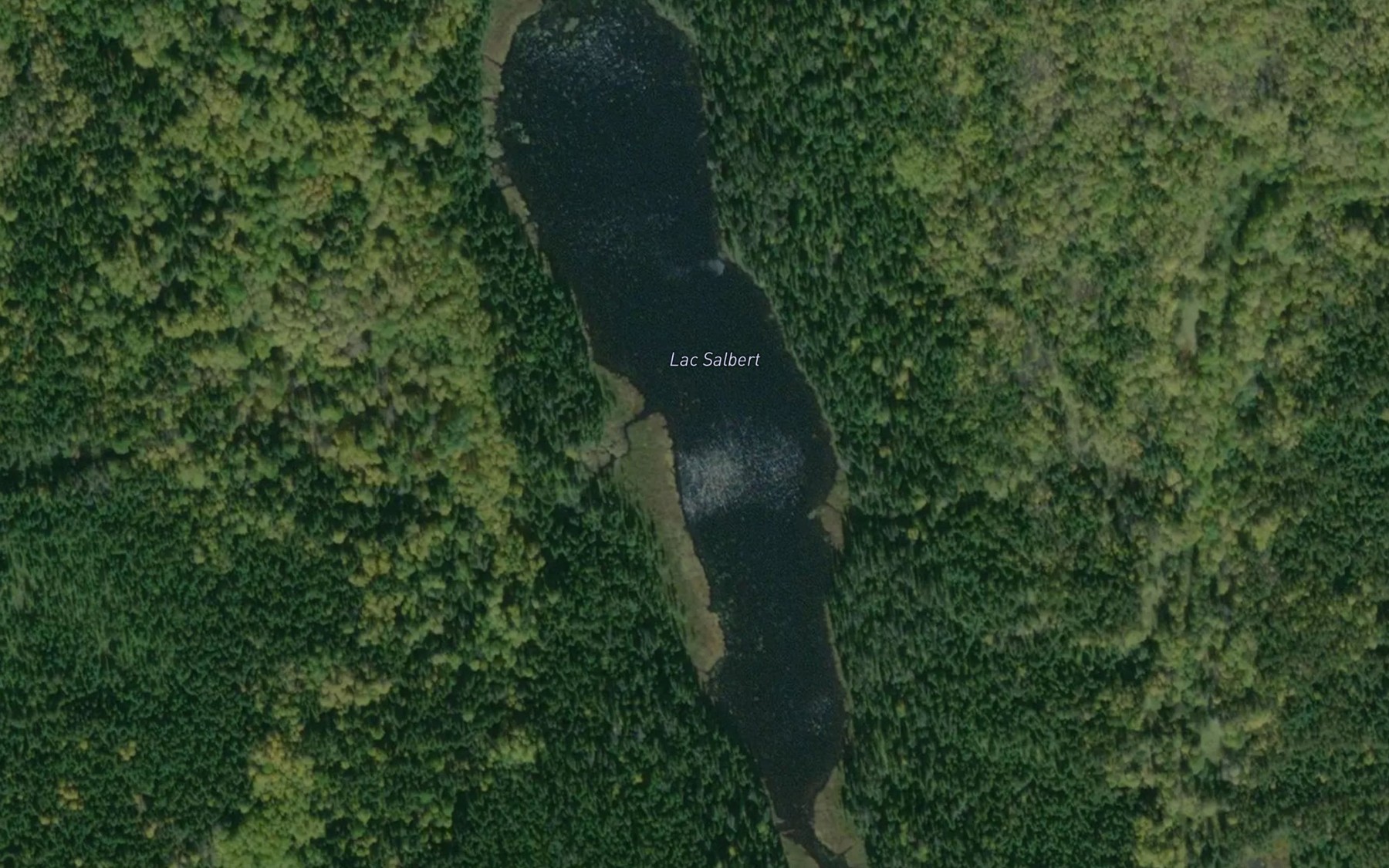 Satellite map of the Lac Salbert