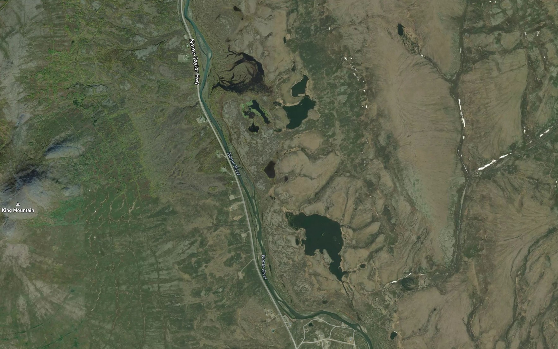 Satellite map of the Grose Creek