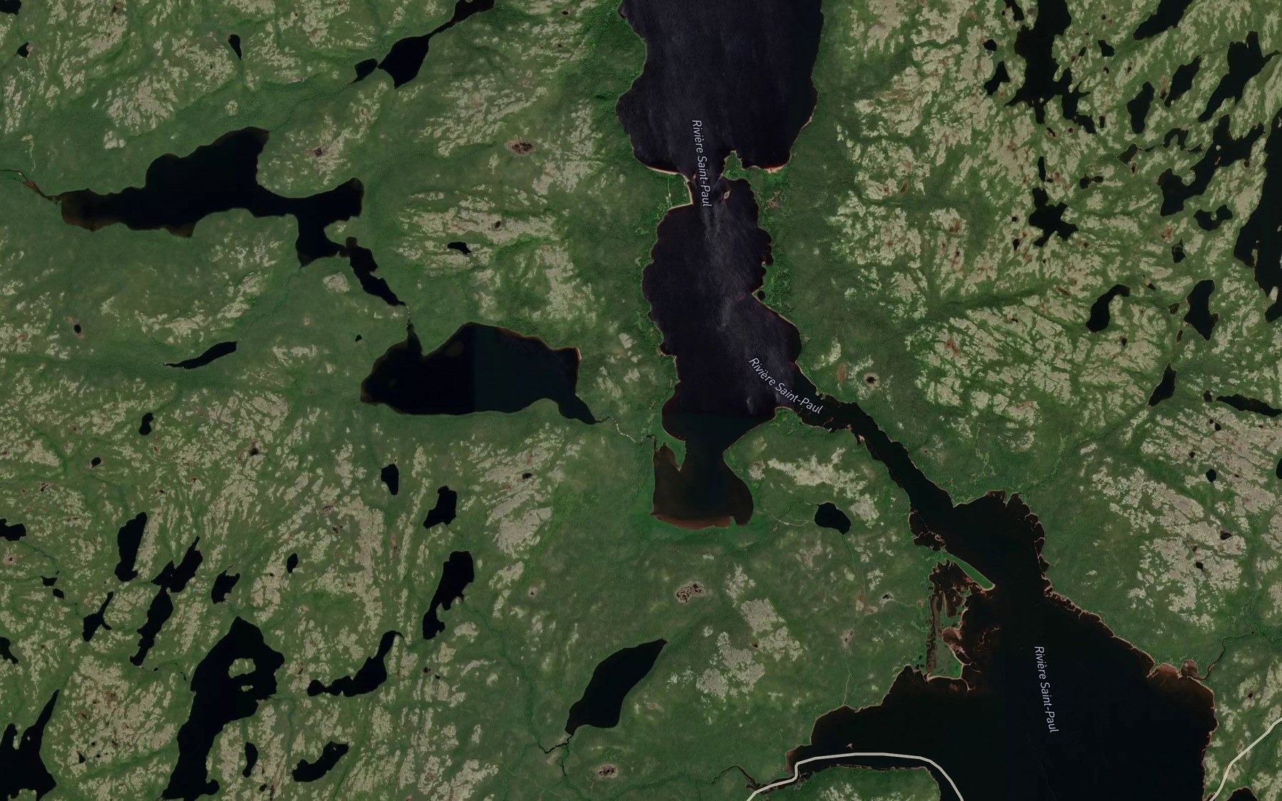 Satellite map of the Ruisseau Rattling