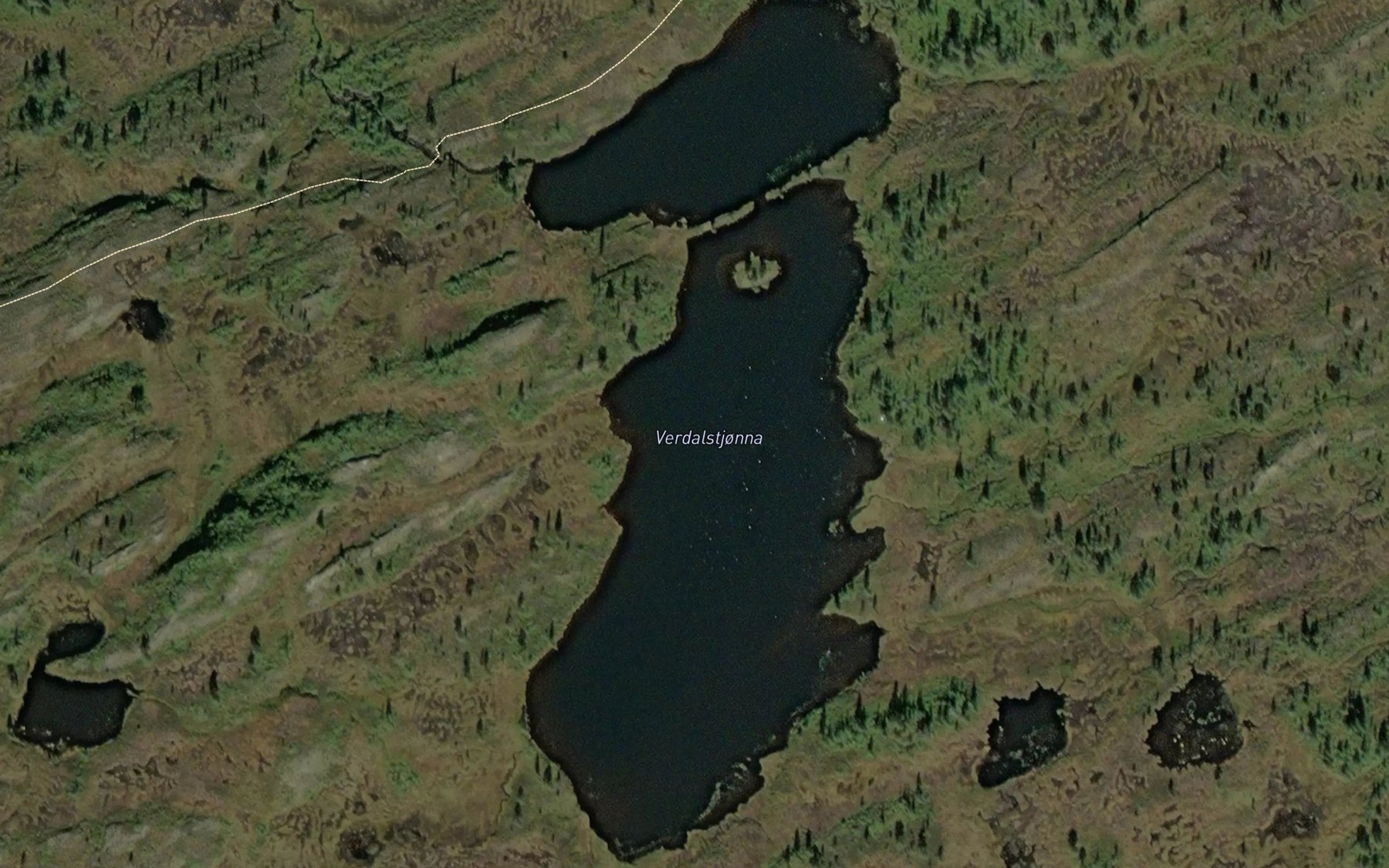 Satellite map of the Verdalstjorna
