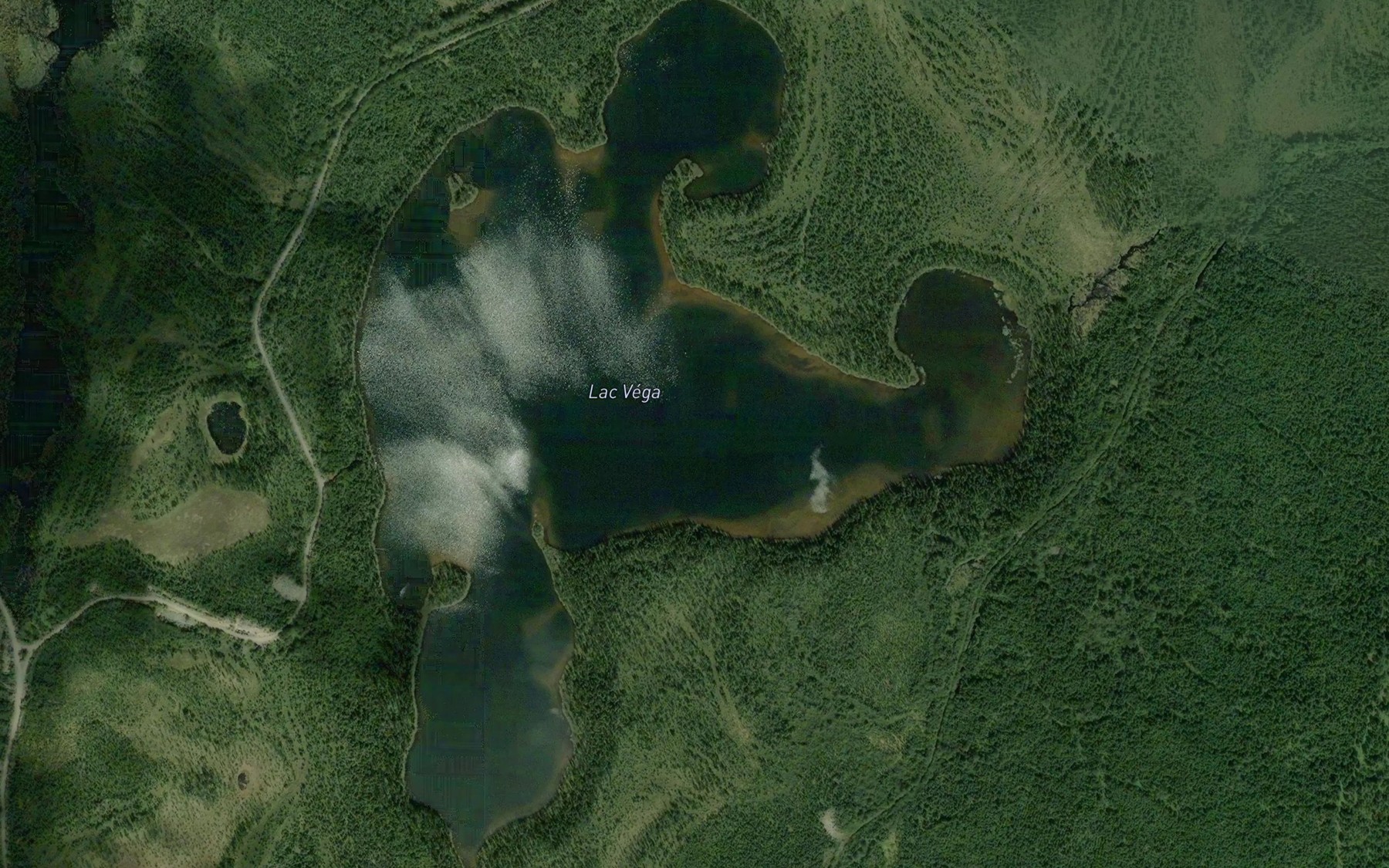 Satellite map of the Lac Vega