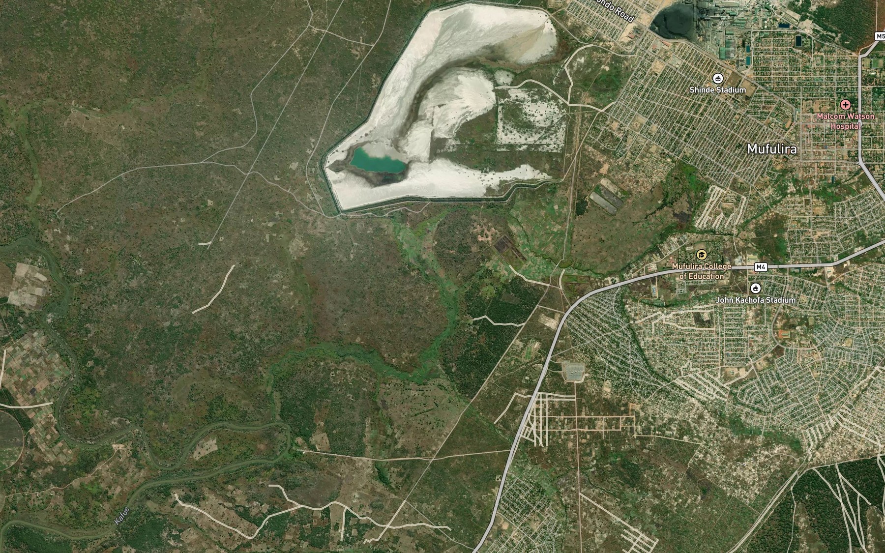 Satellite map of the Kansuswa