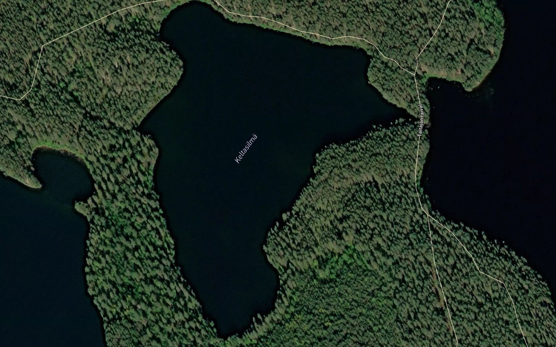 Satellite map of the Keltasilma