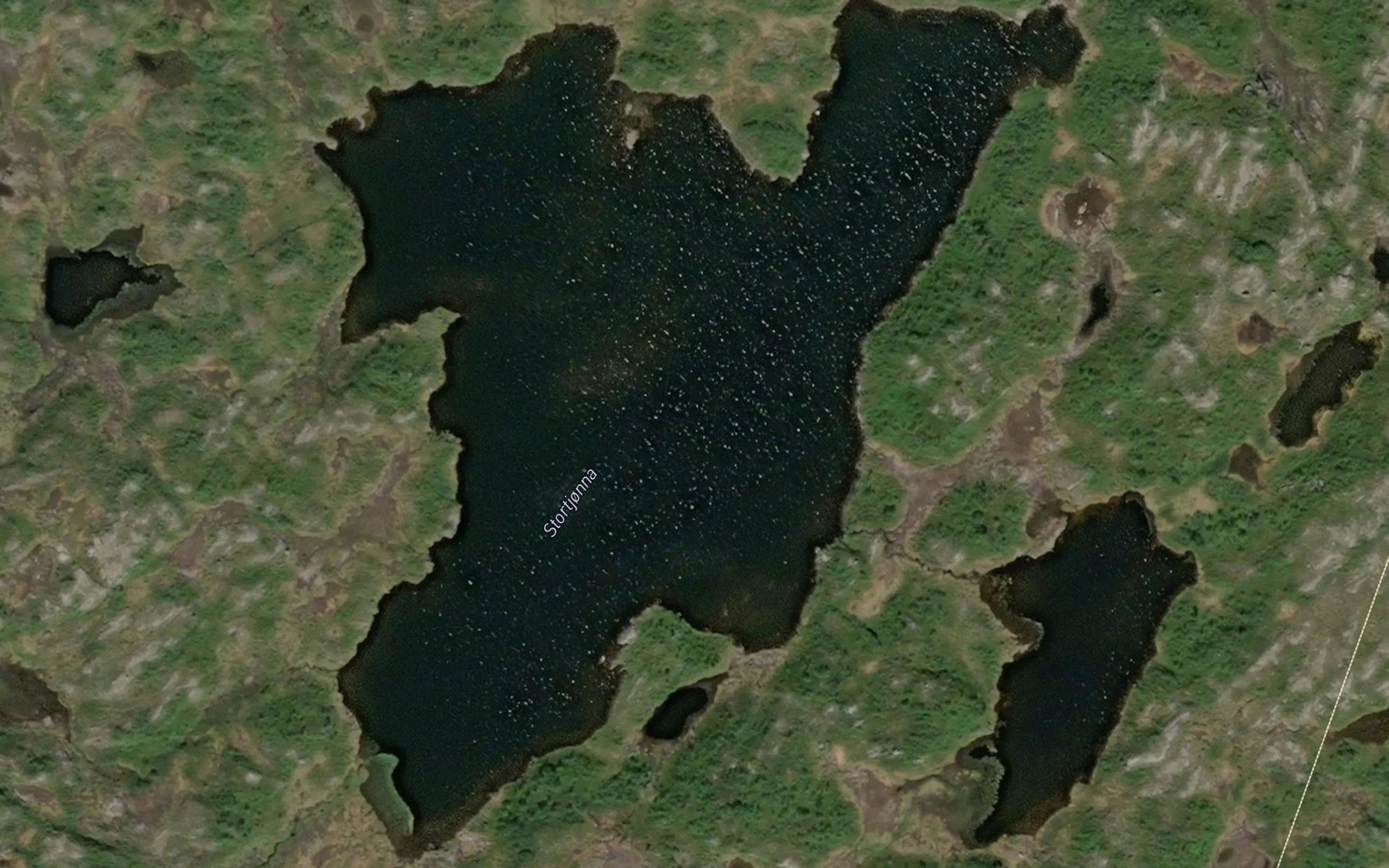 Satellite map of the Stortjorna