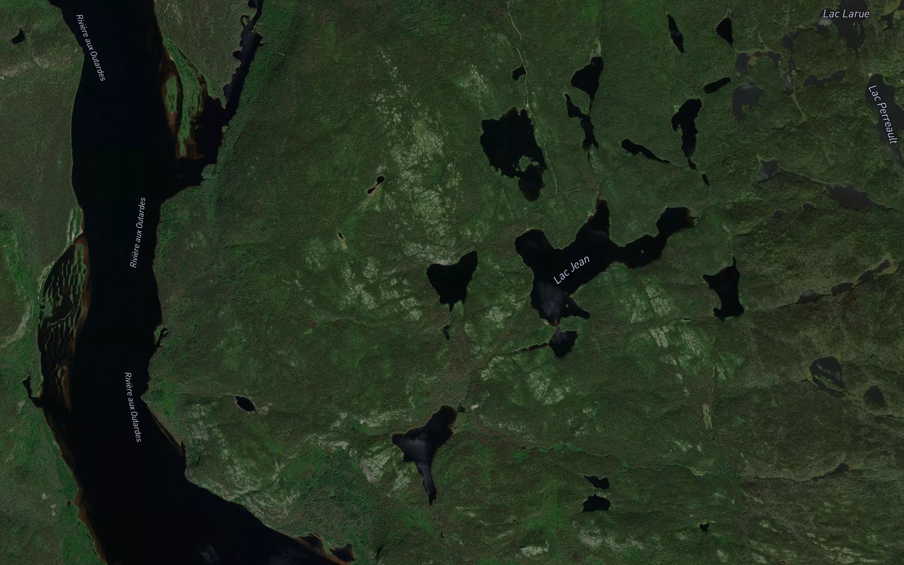 Satellite map of the Lac Roy
