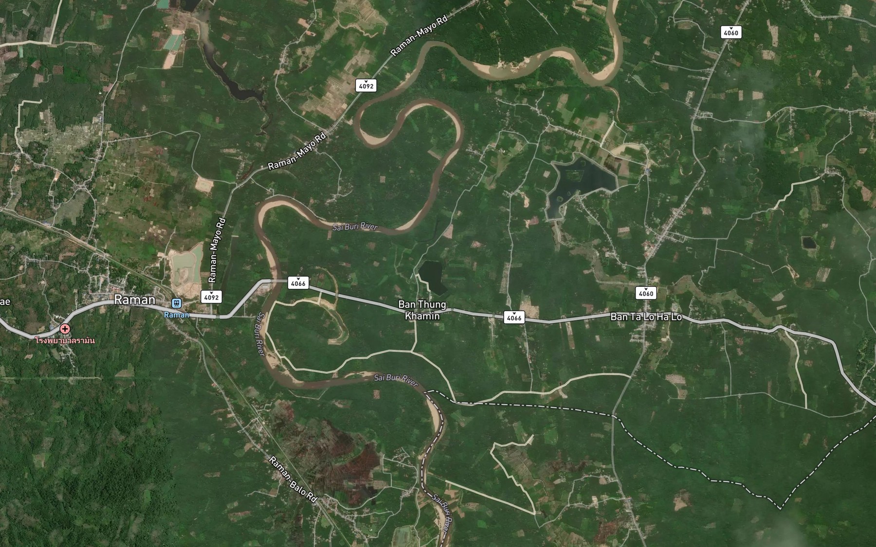 Satellite map of the Bueng Thung Khamin