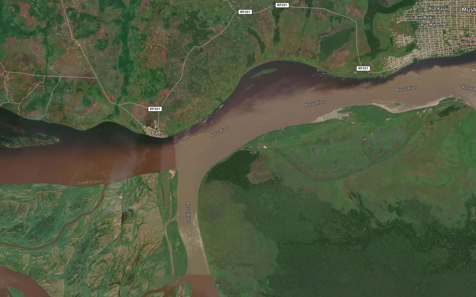 Satellite map of the Letomo