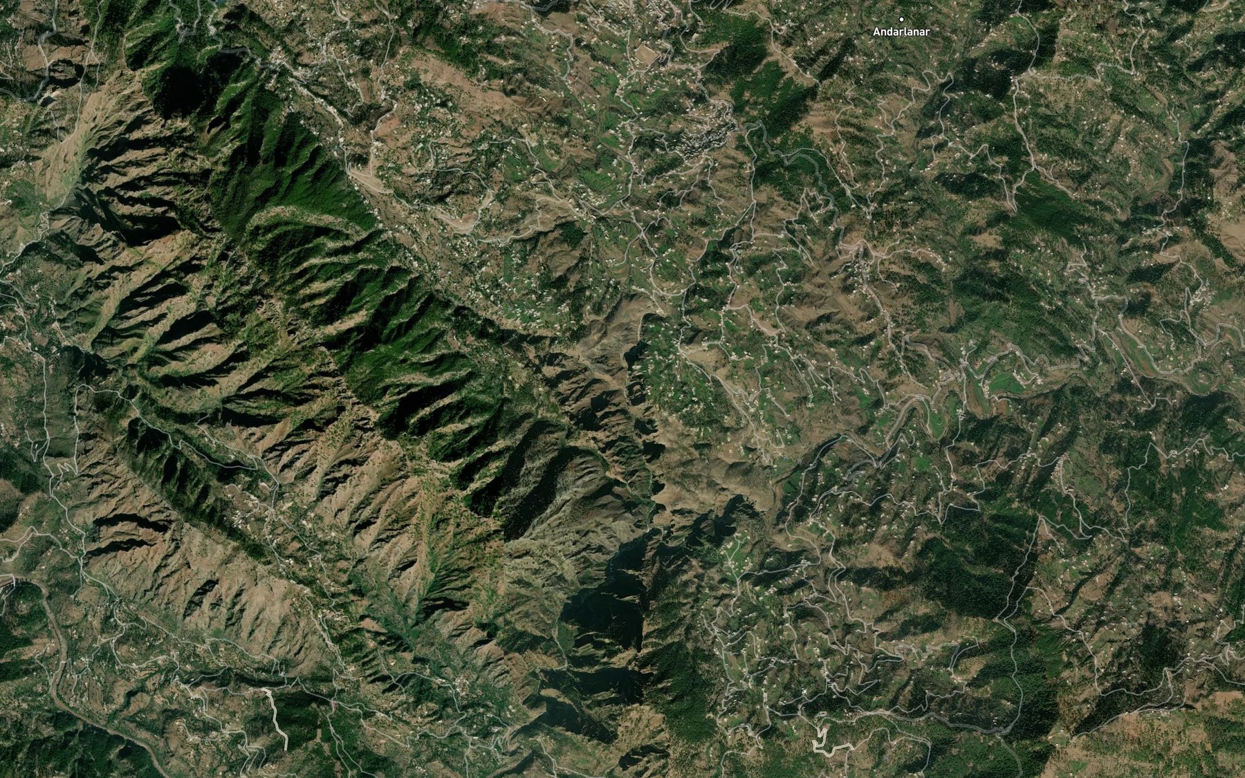 Satellite map of the Padar Kas