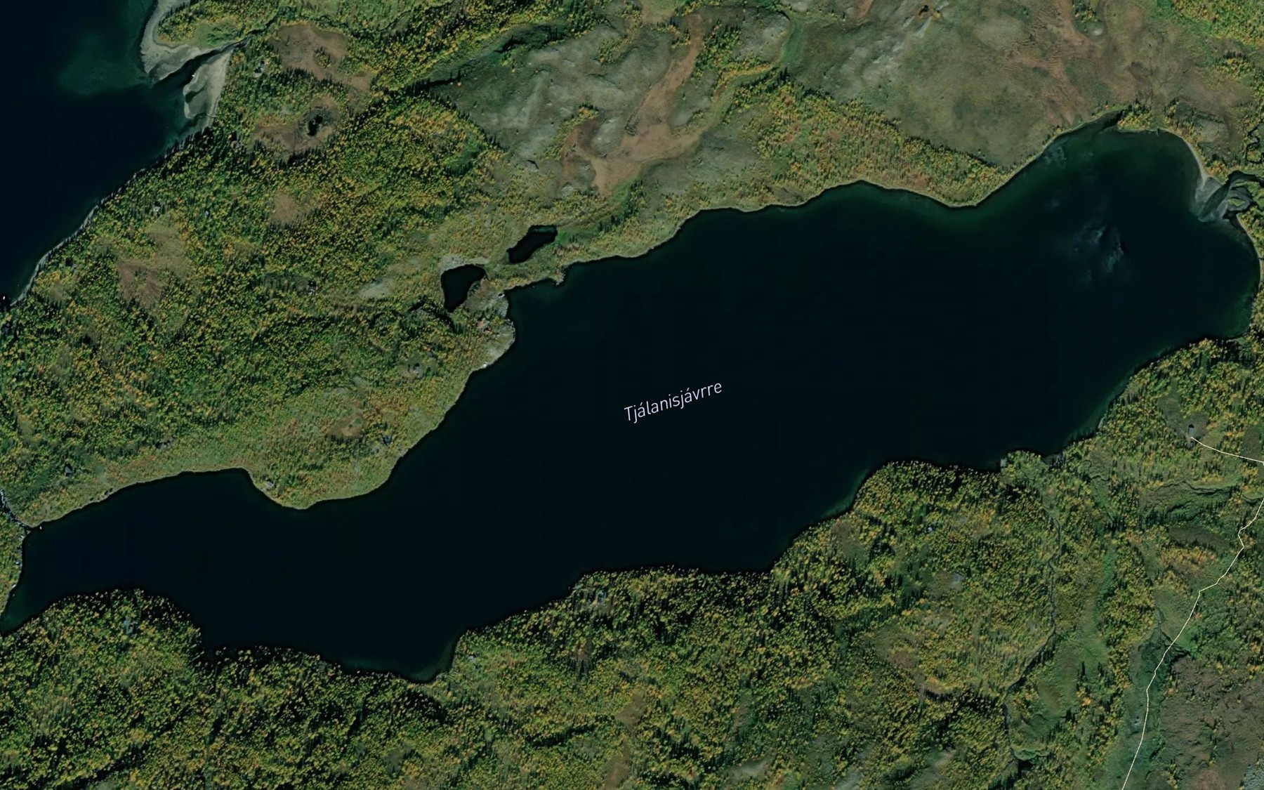 Satellite map of the Callanasjavri