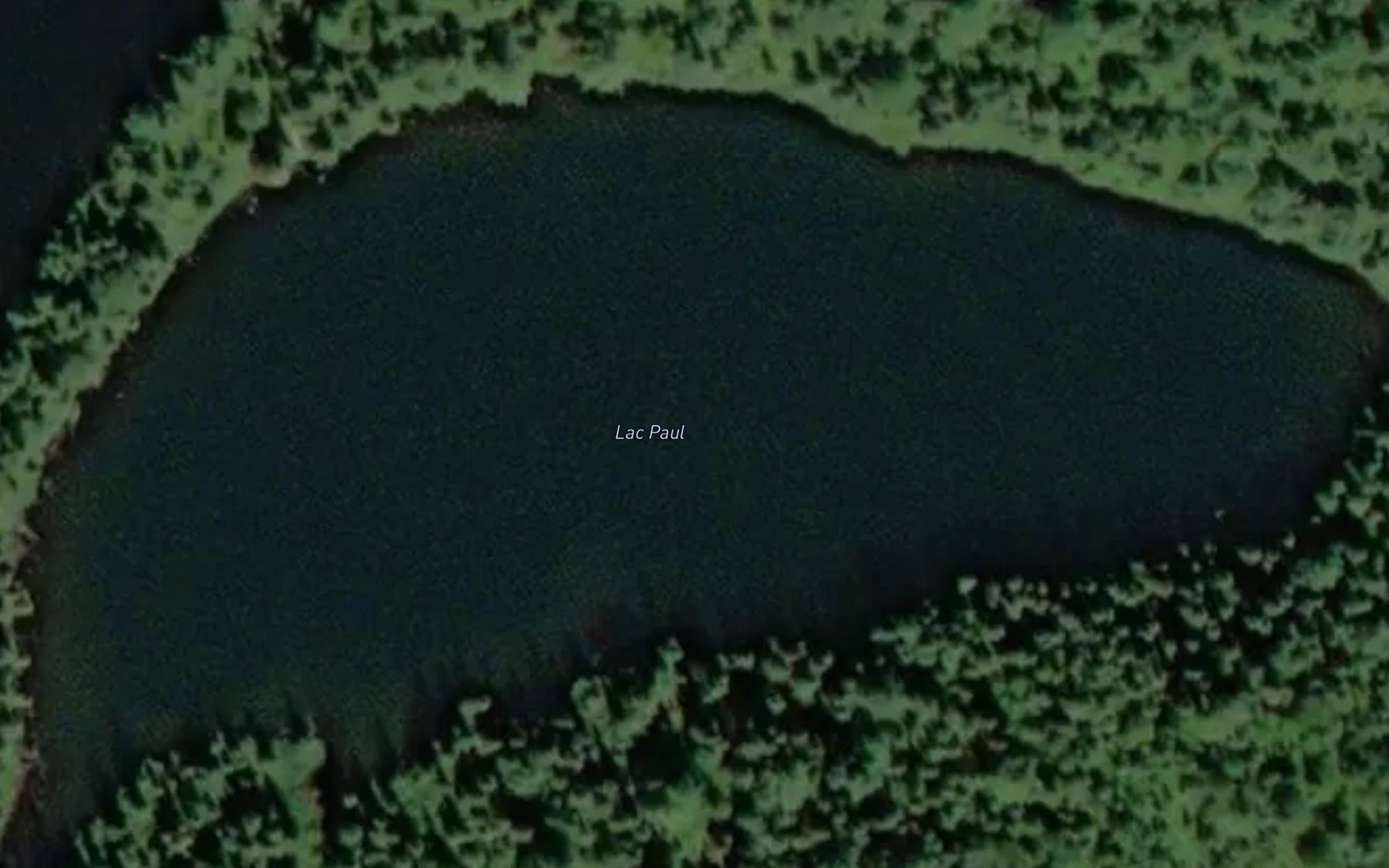 Satellite map of the Lac Paul
