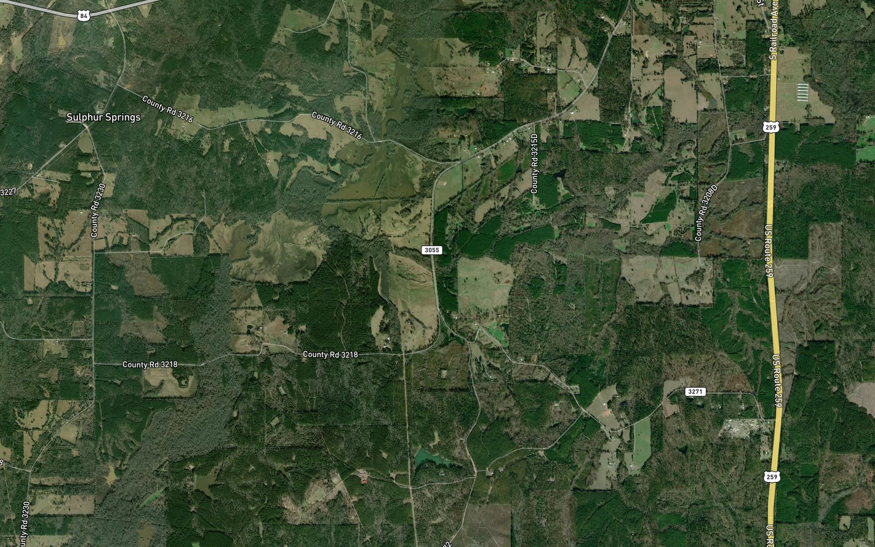 Satellite map of the Schoolhouse Branch